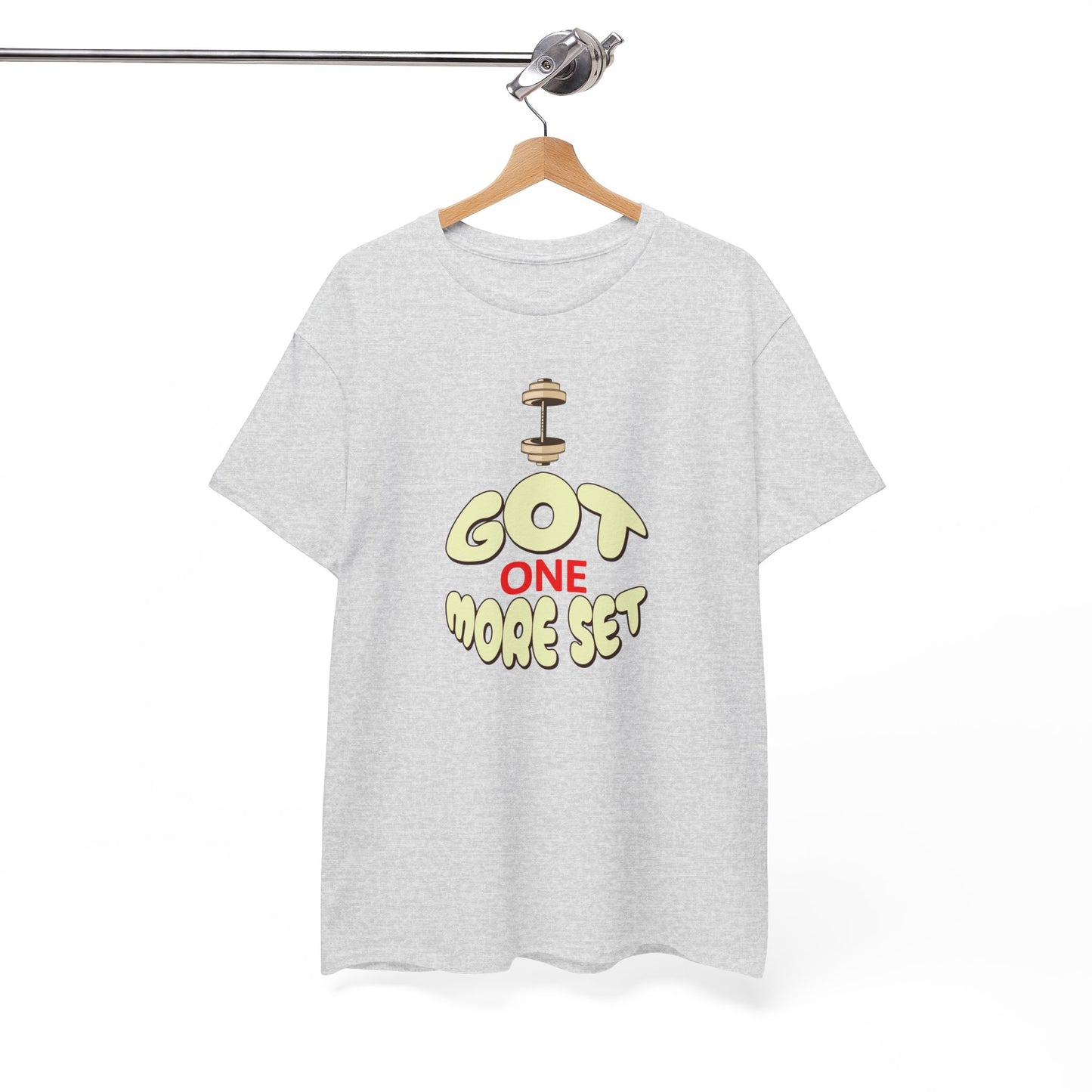 I Got One More Set t-shirt Perfect for Gym Lovers, Athletes, Workout Gift, Plus-Size Friendly, Casual Wear