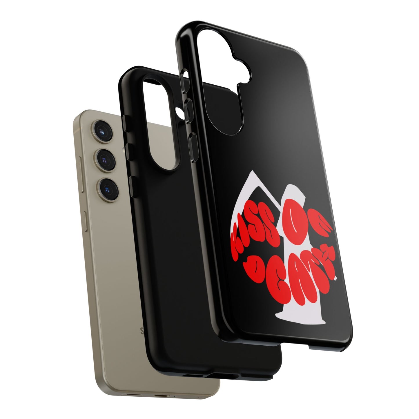 kiss Of Death Phone Case , cool phone case, cool design phone case, iPhone phone case, Samsung phone case, google phone case, black case