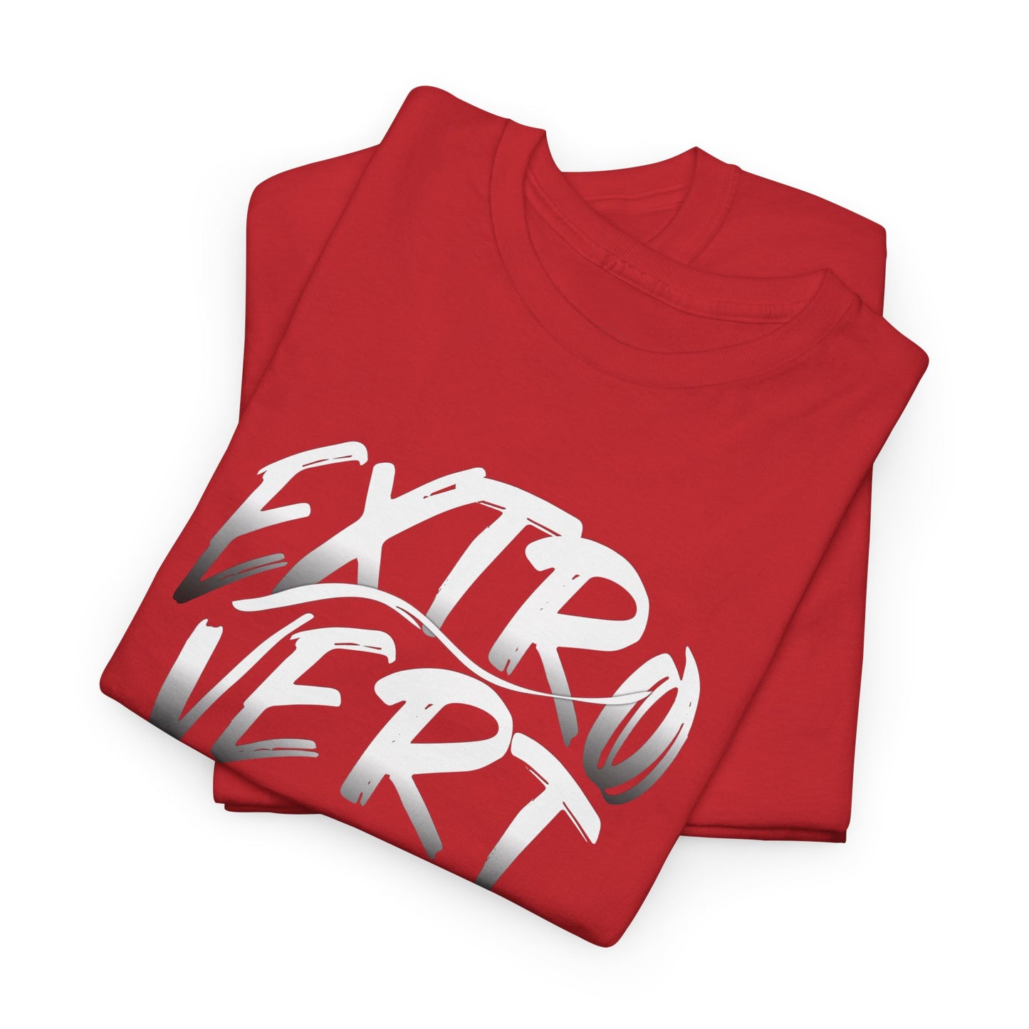 Extrovert Unisex Heavy Cotton Tee - Casual Wear, Gift for Social Butterflies, Graphic Tee, Everyday Comfort, Fun Statement Shirt