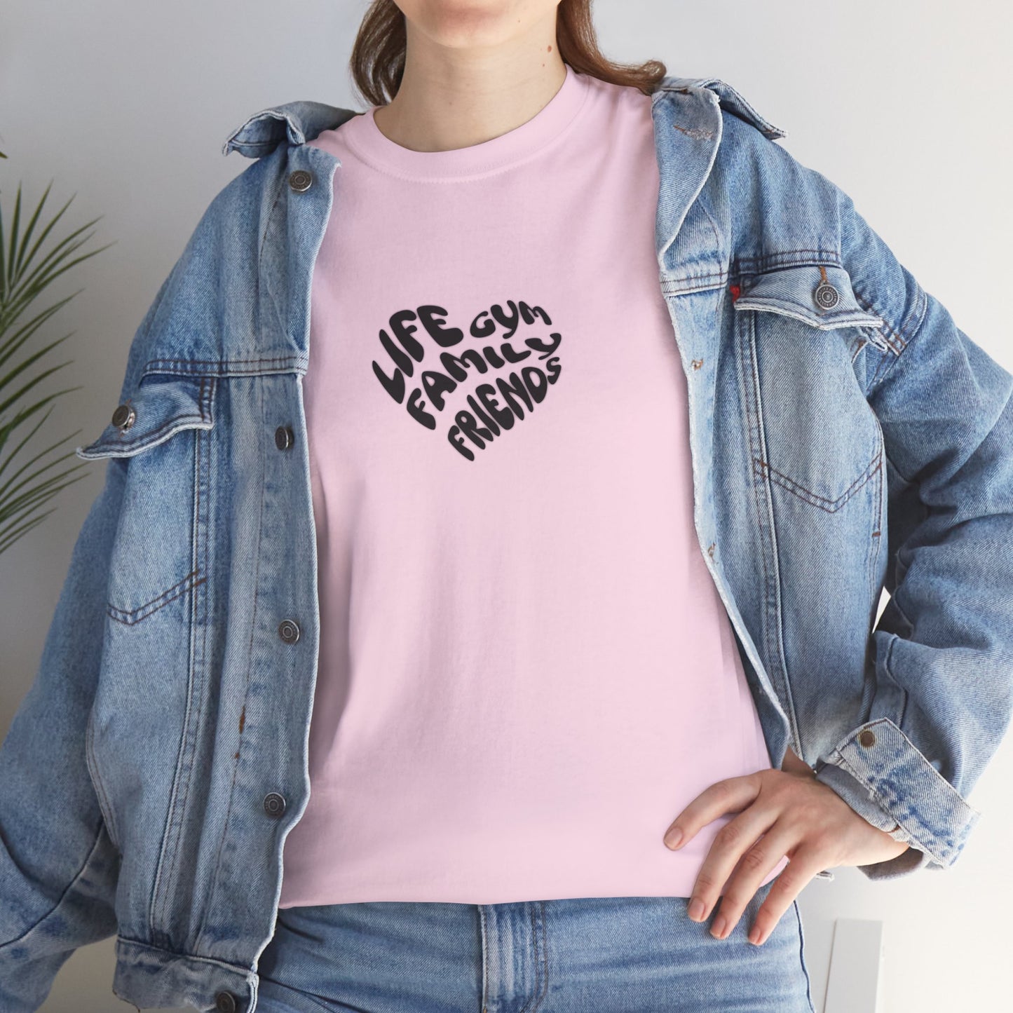 Life family friends gym shirt gym shirt fitness enthusiast shirt gym rat shirt