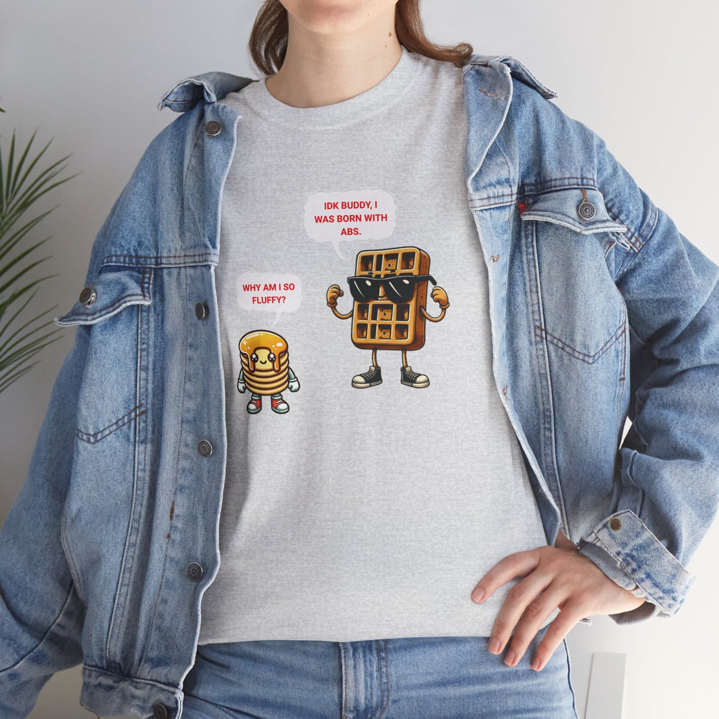 Funny breakfast waffle shirt waffle with abs shirt breakfast lovers shirt, waffle lovers shirt