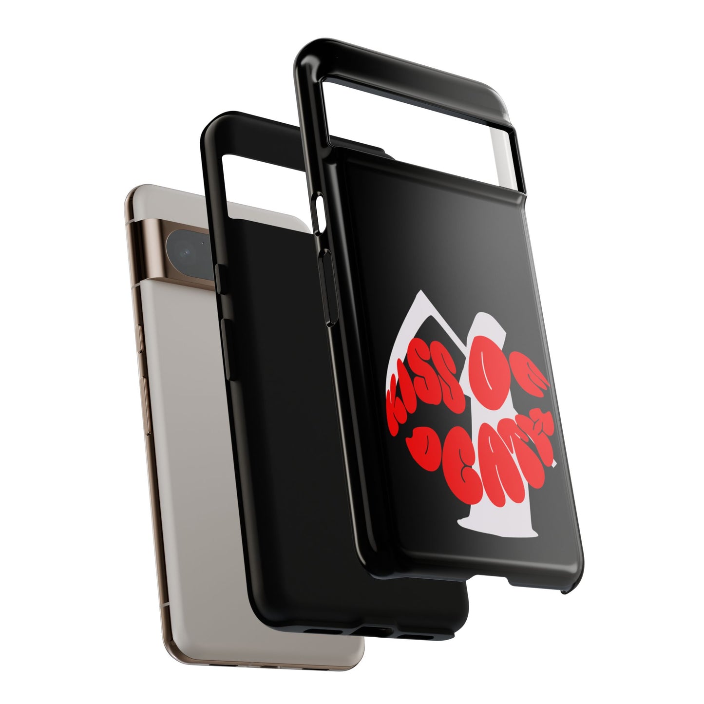 kiss Of Death Phone Case , cool phone case, cool design phone case, iPhone phone case, Samsung phone case, google phone case, black case
