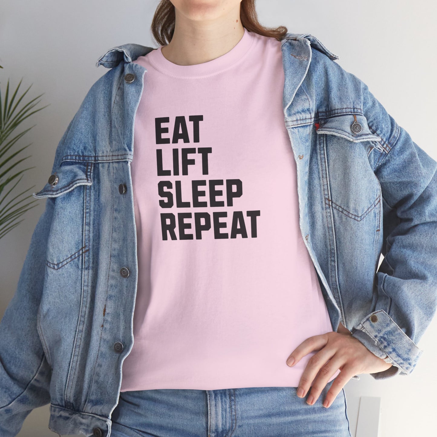 Eat Lift Sleep Repeat, Gym Shirt, Workout Tee, Fitness Apparel, Motivation Gift