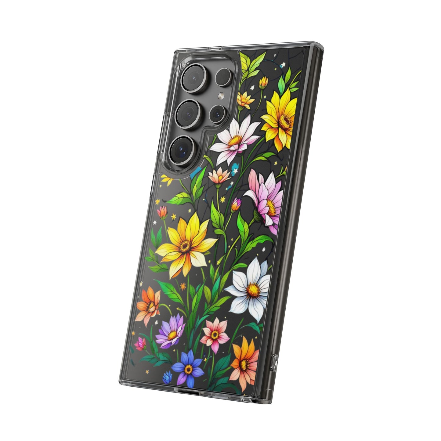 Cute flower phone case, clear phone case, iPhone phone case, Samsung phone case, phone case gift