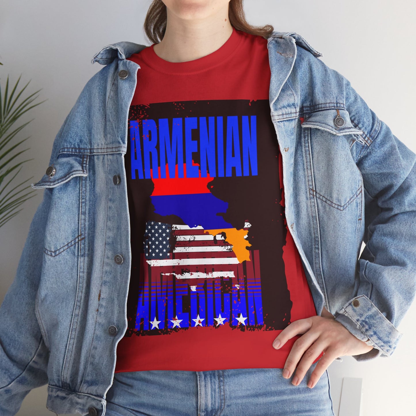 Armenian American T-shirt, Unisex T-Shirt for Heritage, Independence Day, Gifts for Armenians, Casual Wear, Patriotic Shirt