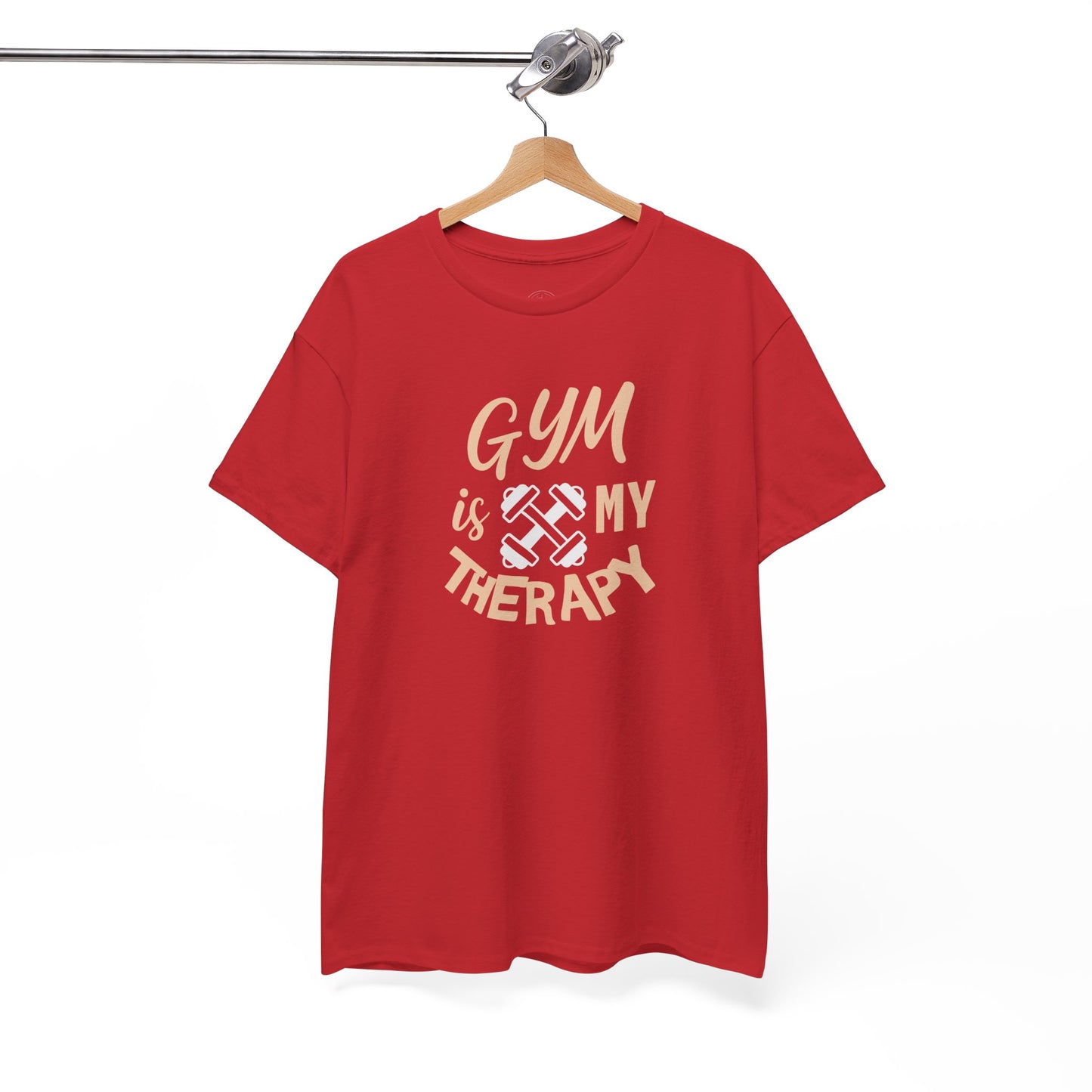 Gym Therapy Tee - Unisex Heavy Cotton T-Shirt, Fitness Apparel, Workout Gift, Motivational Shirt, Gym Lover Clothing