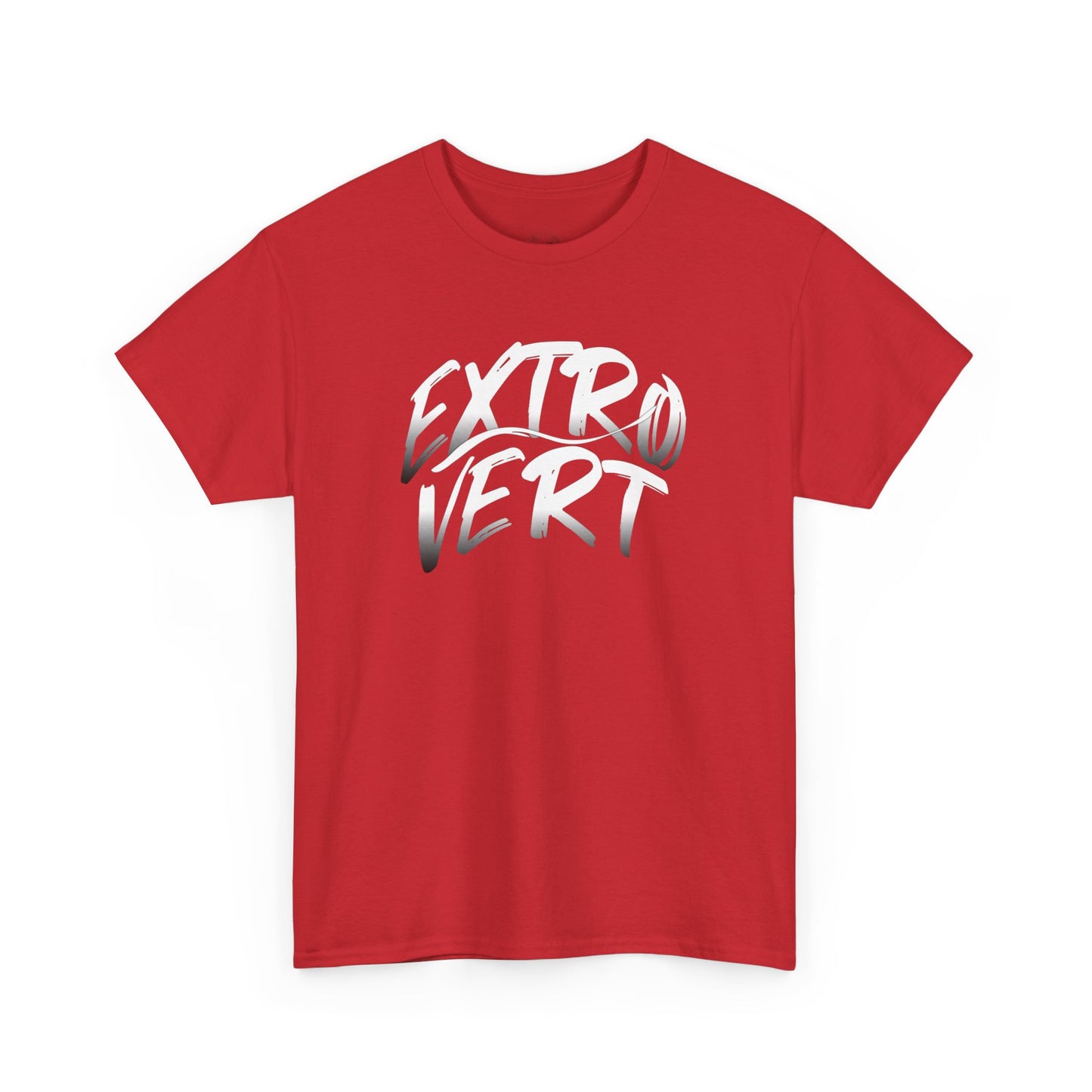 Extrovert Unisex Heavy Cotton Tee - Casual Wear, Gift for Social Butterflies, Graphic Tee, Everyday Comfort, Fun Statement Shirt