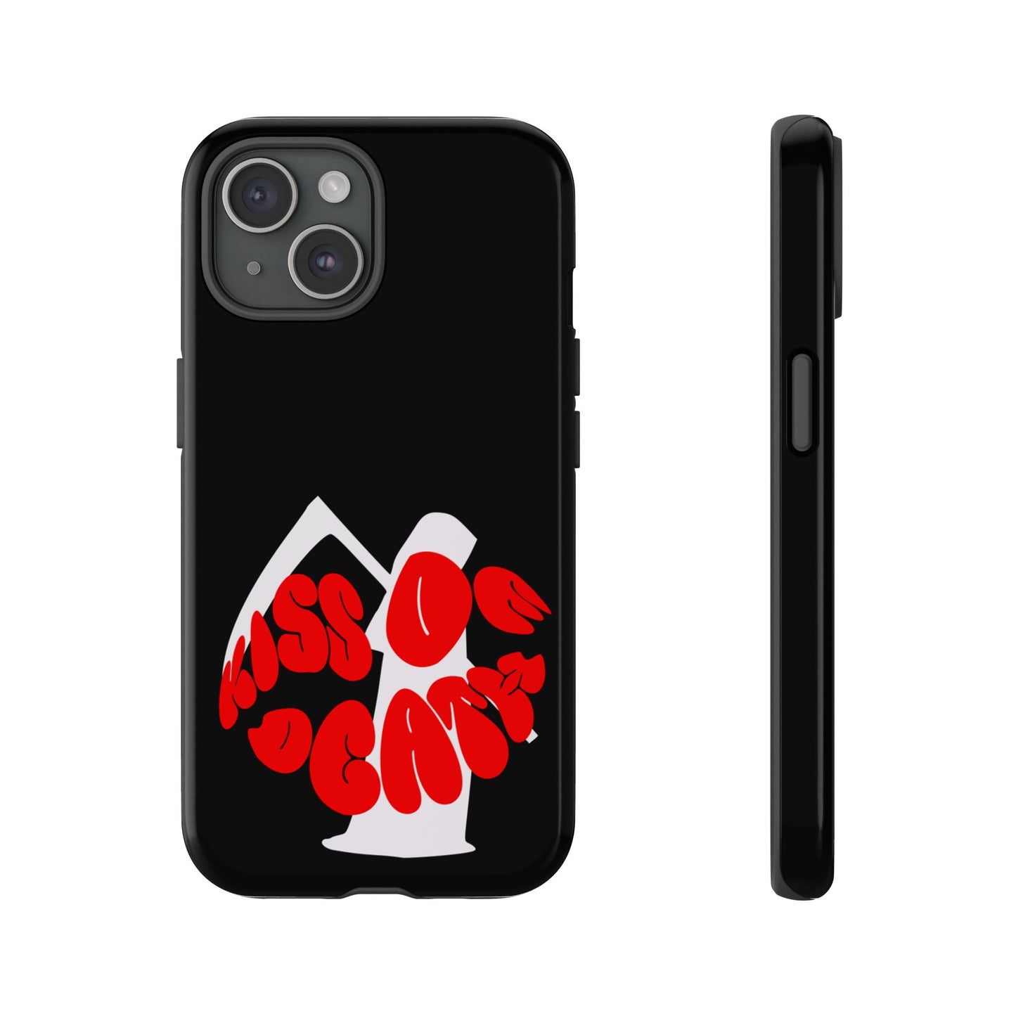 kiss Of Death Phone Case , cool phone case, cool design phone case, iPhone phone case, Samsung phone case, google phone case, black case