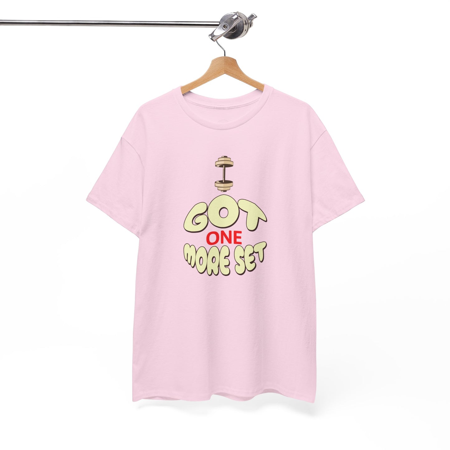 I Got One More Set t-shirt Perfect for Gym Lovers, Athletes, Workout Gift, Plus-Size Friendly, Casual Wear