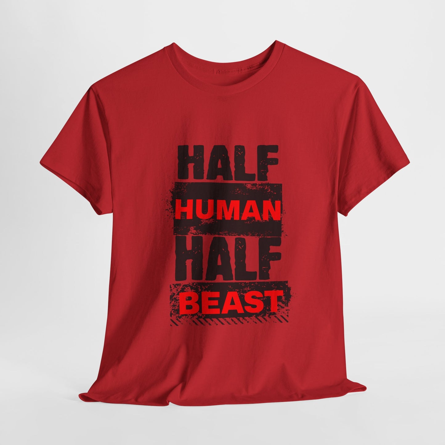 Half Human Half Beast shirt, Unisex Graphic T-Shirt, gym shirt, Unique Gift, fitness apperal, Statement Apparel