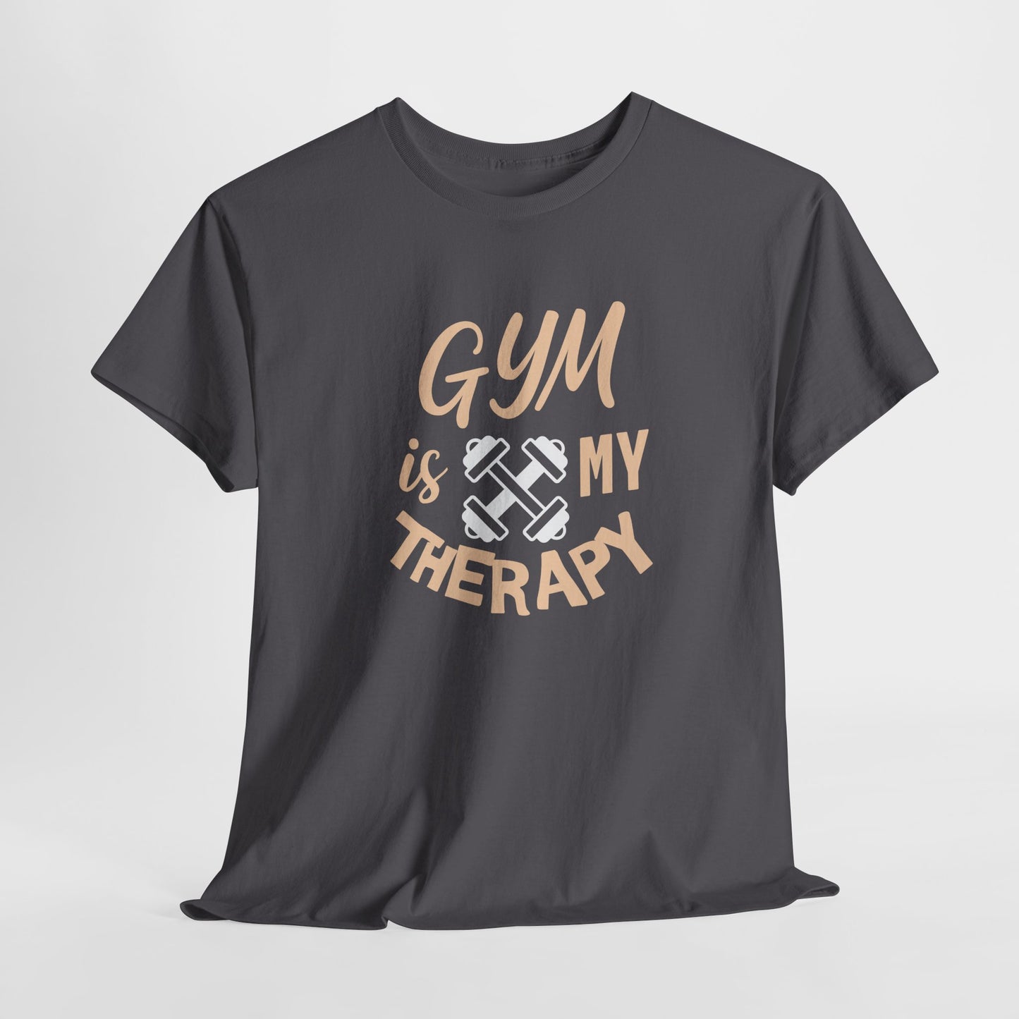 Gym Therapy Tee - Unisex Heavy Cotton T-Shirt, Fitness Apparel, Workout Gift, Motivational Shirt, Gym Lover Clothing