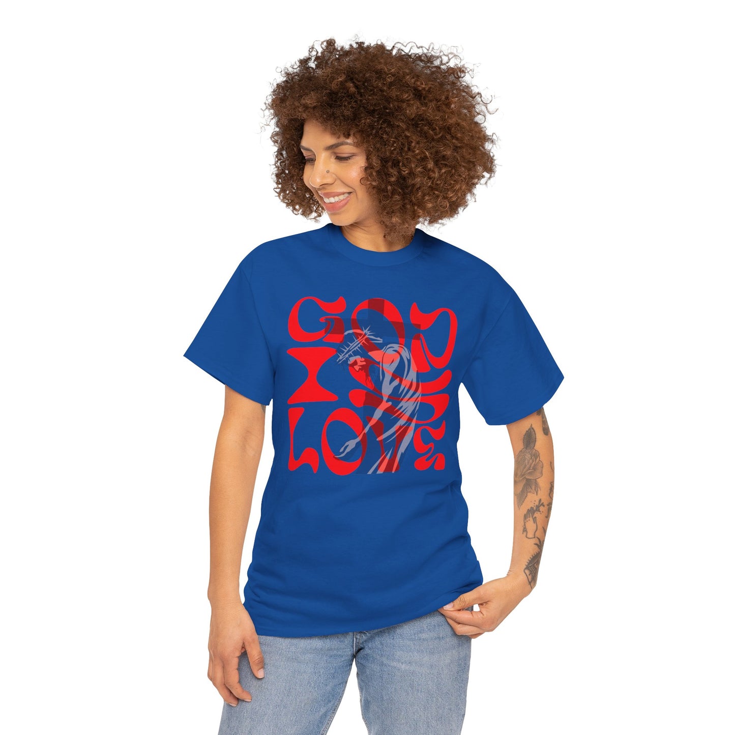 God is Love t-shirt, Christian T-shirt, face T-shirt