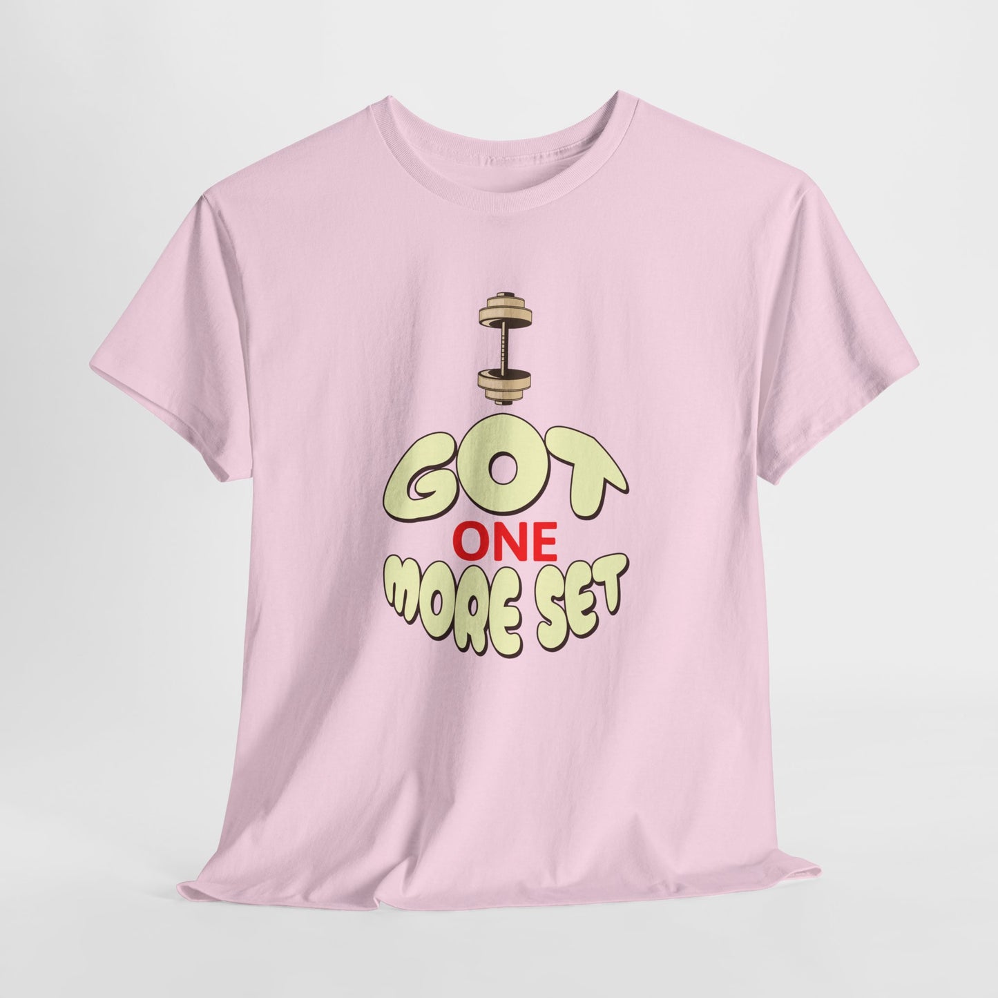 I Got One More Set t-shirt Perfect for Gym Lovers, Athletes, Workout Gift, Plus-Size Friendly, Casual Wear