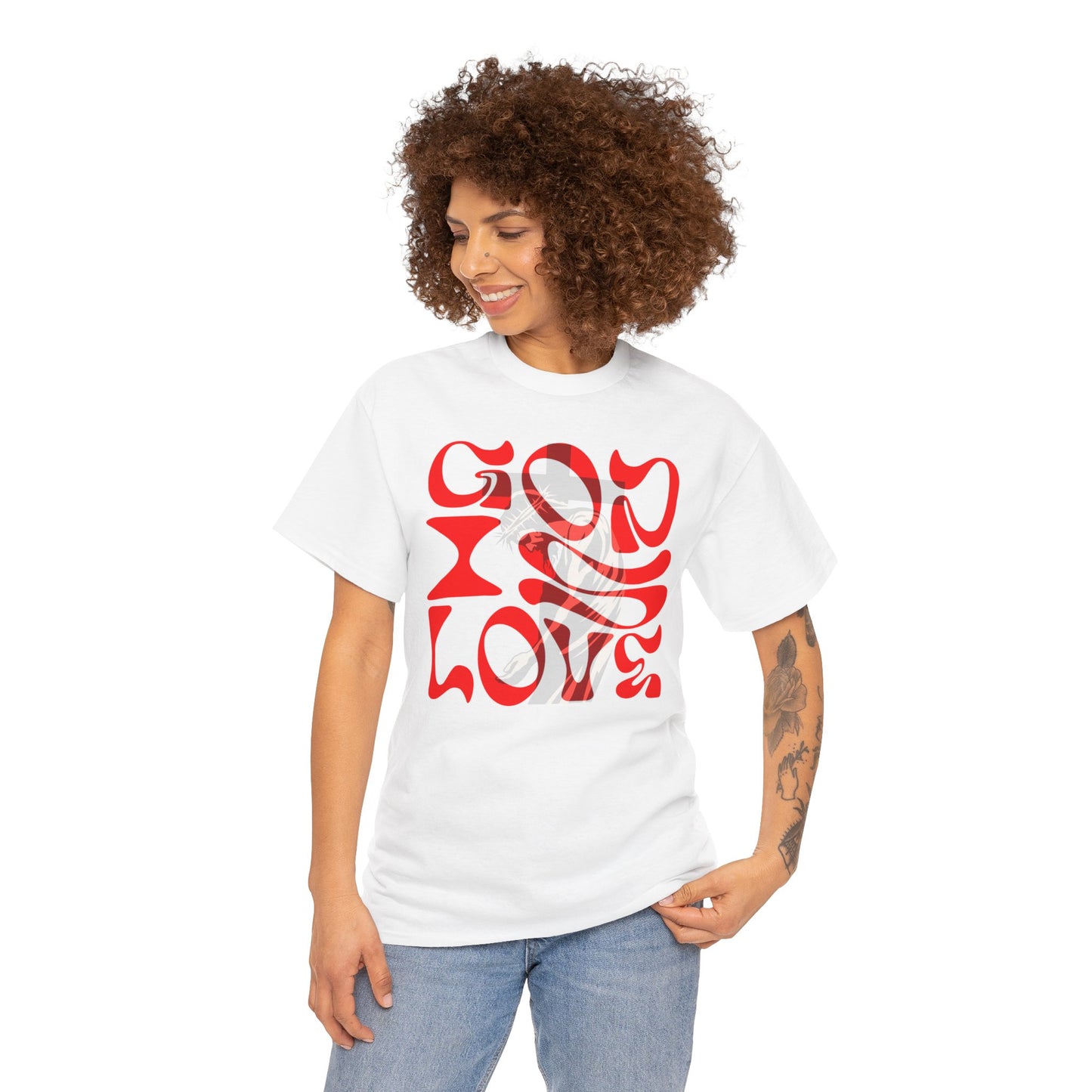God is Love t-shirt, Christian T-shirt, face T-shirt