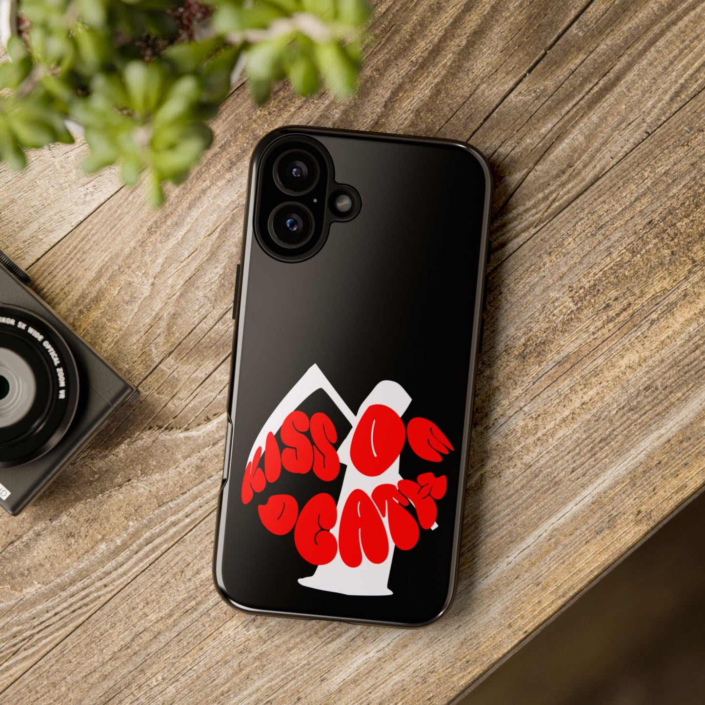 kiss Of Death Phone Case , cool phone case, cool design phone case, iPhone phone case, Samsung phone case, google phone case, black case