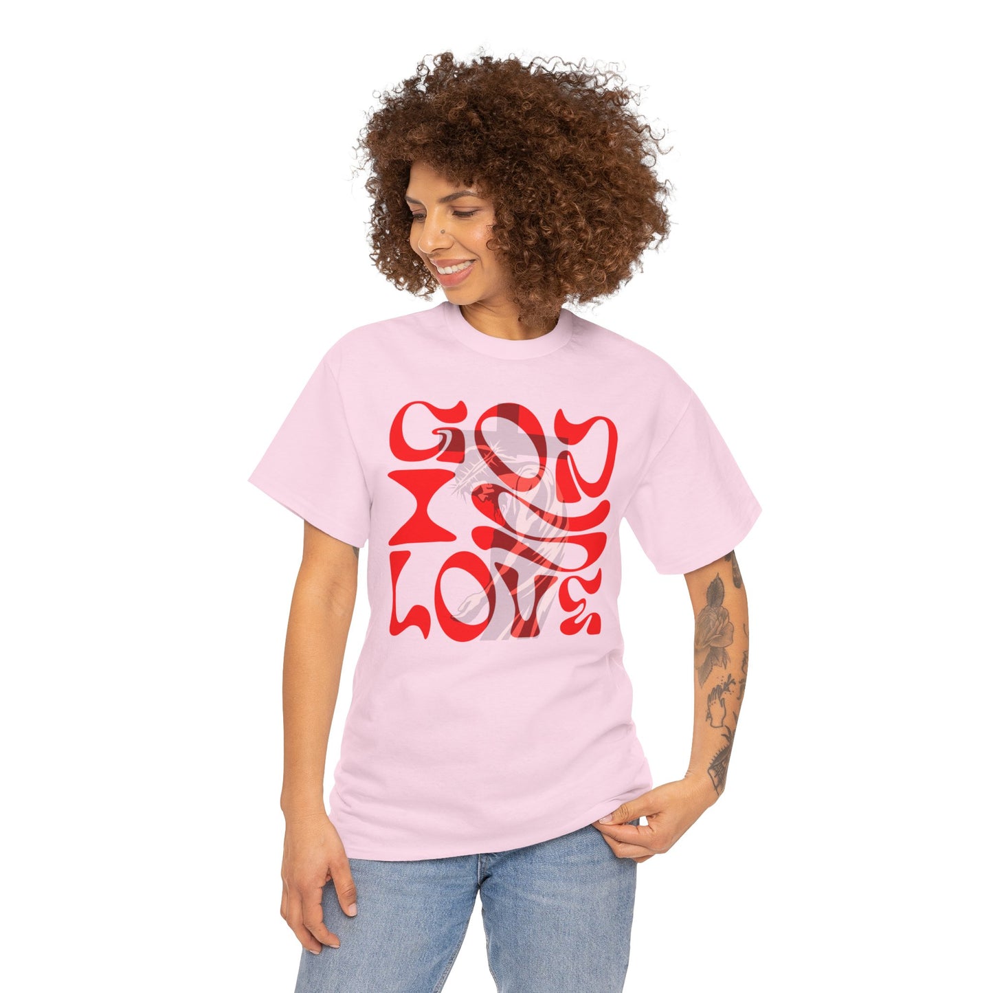 God is Love t-shirt, Christian T-shirt, face T-shirt