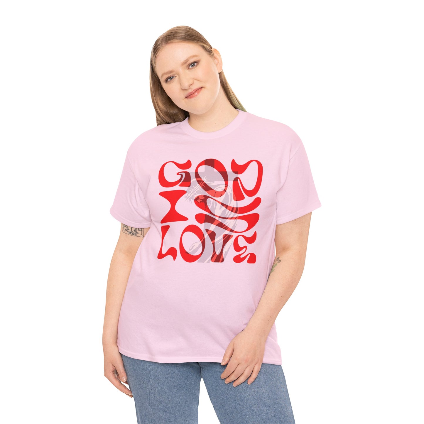 God is Love t-shirt, Christian T-shirt, face T-shirt