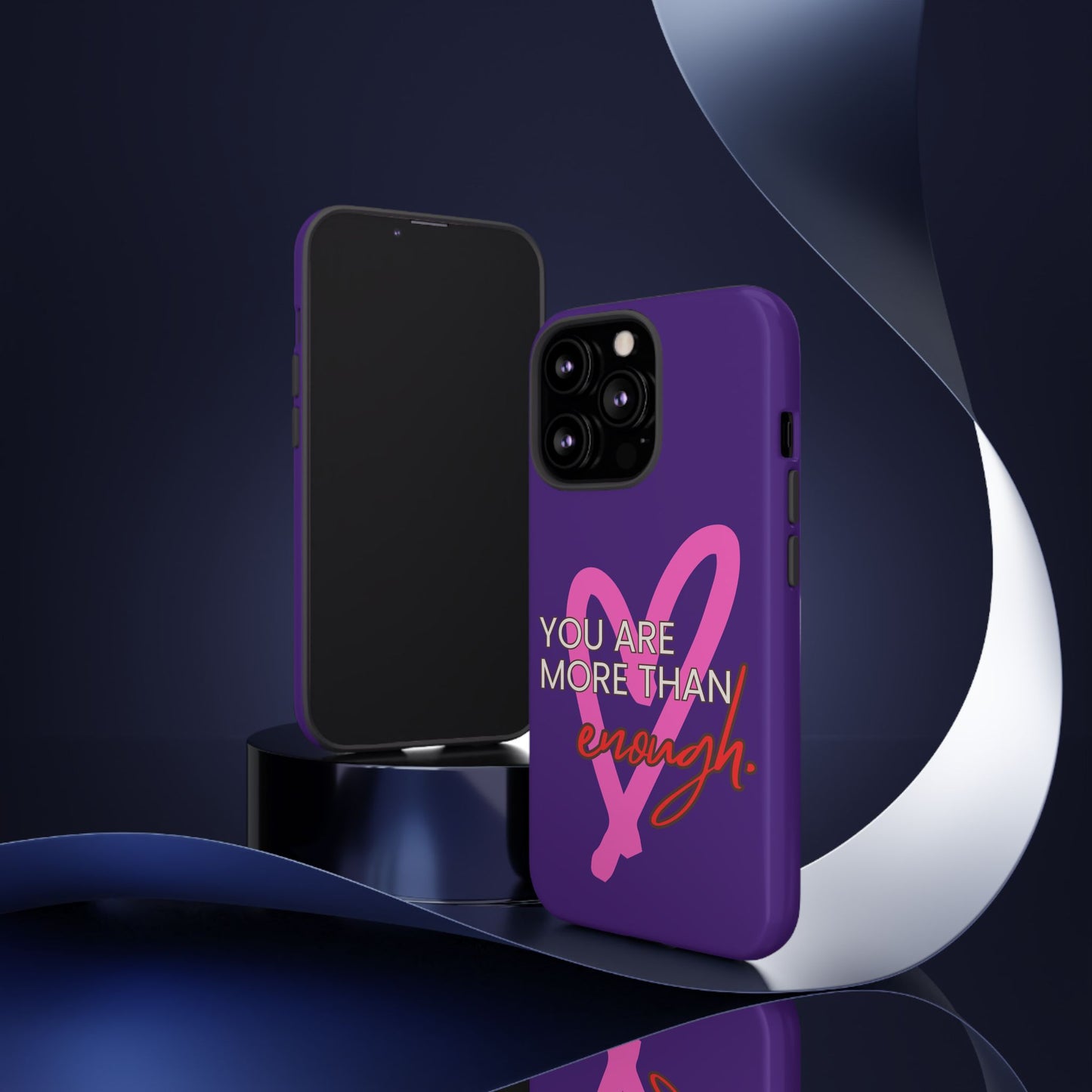 You are more than enough purple phone case, cute phone case gift