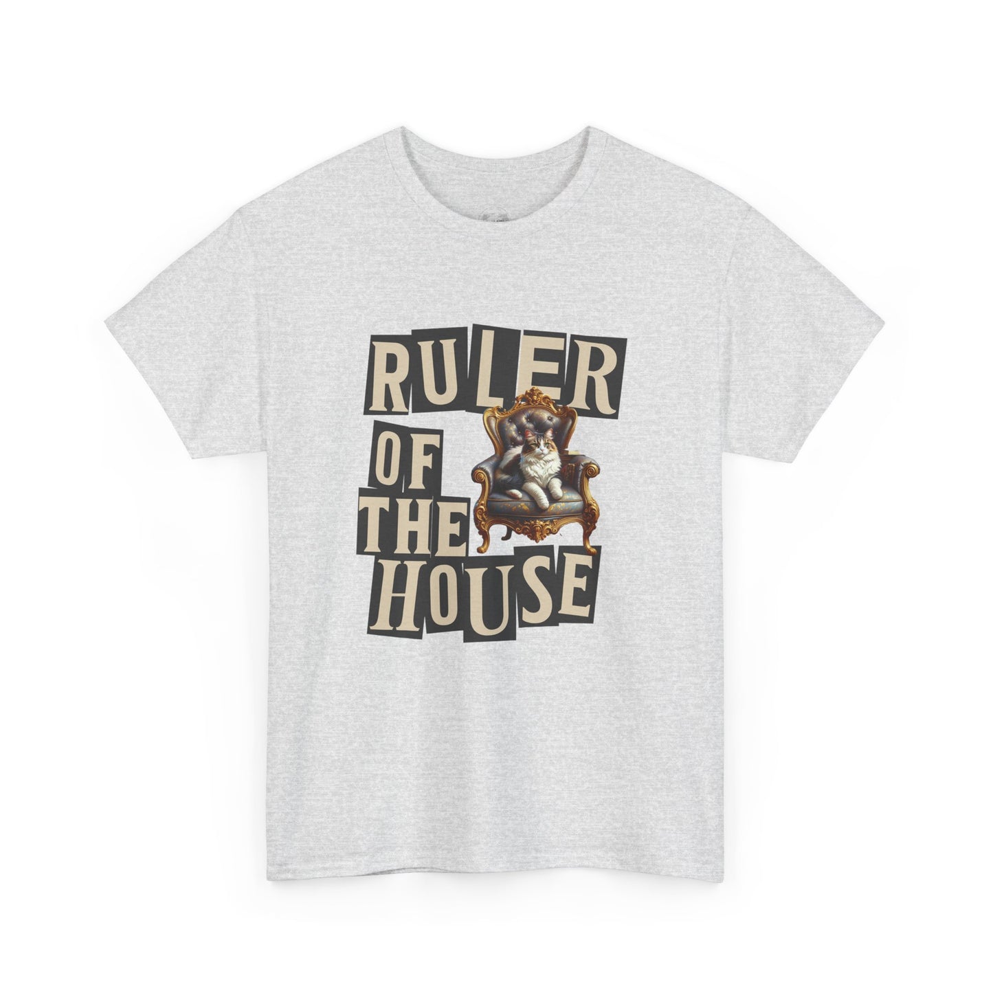 Ruler of the House Tee, Funny Pet Shirt, Gift for Cat Lovers, Unisex Cotton Tee, Casual Wear for Pet Owners