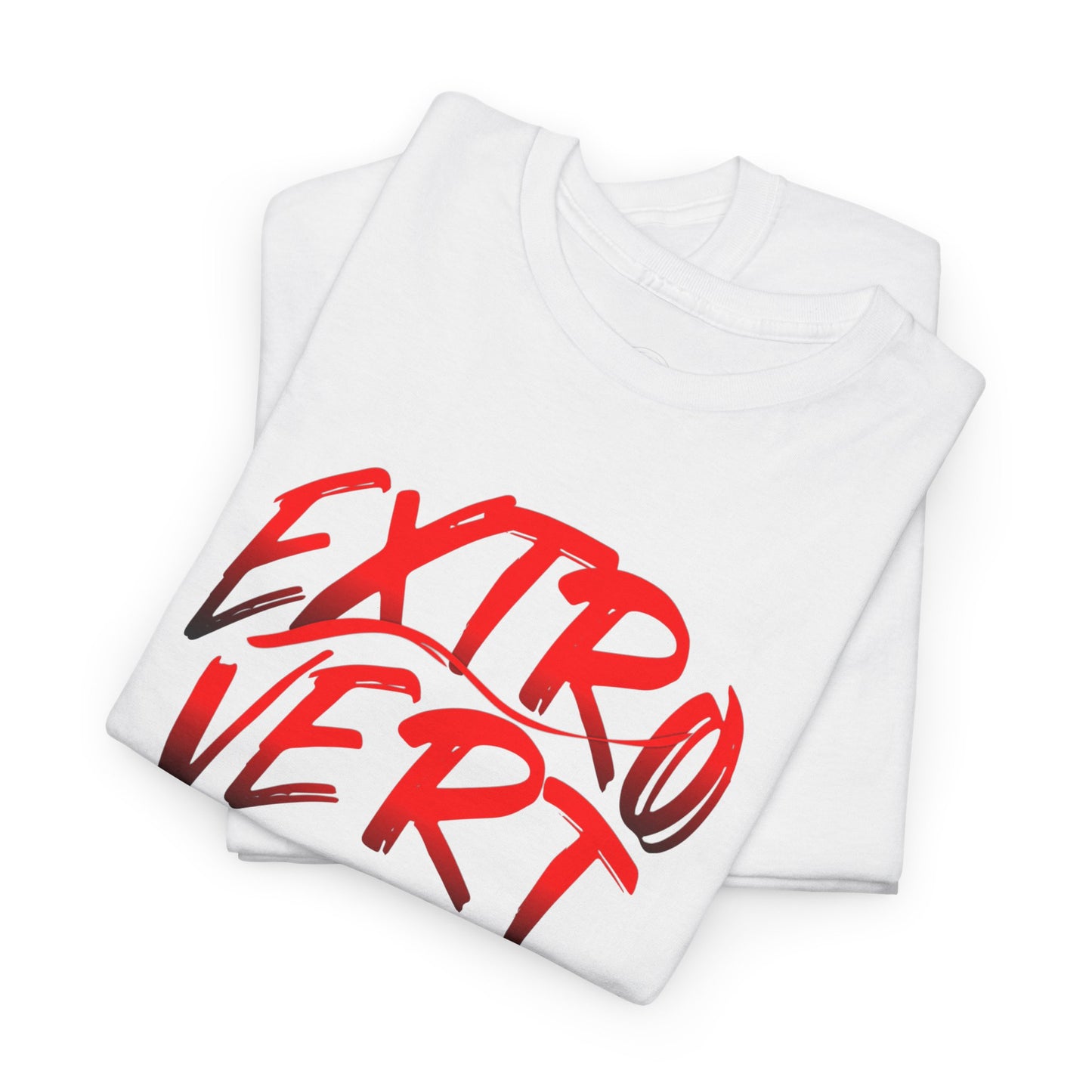 Extrovert Unisex Heavy Cotton Tee - Casual Wear, Gift for Social Butterflies, Graphic Tee, Everyday Comfort, Fun Statement Shirt