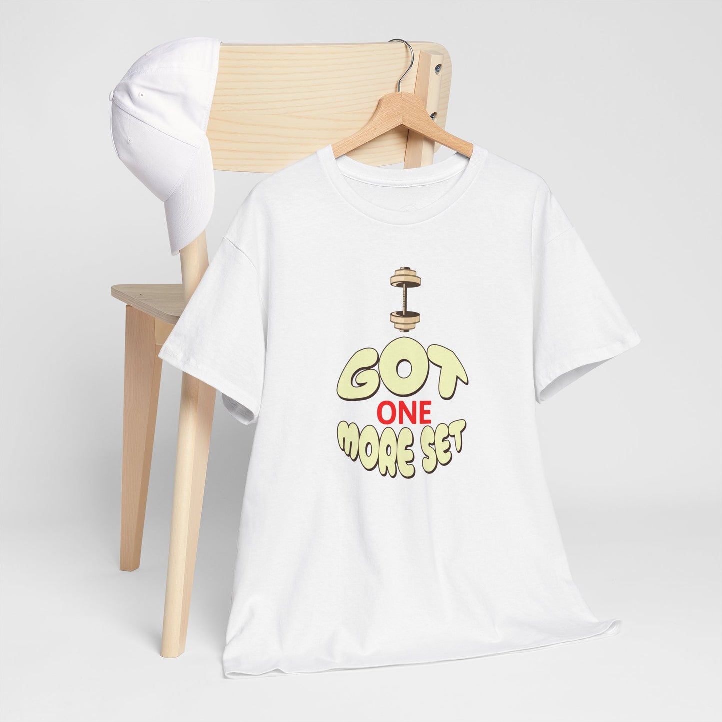 I Got One More Set t-shirt Perfect for Gym Lovers, Athletes, Workout Gift, Plus-Size Friendly, Casual Wear