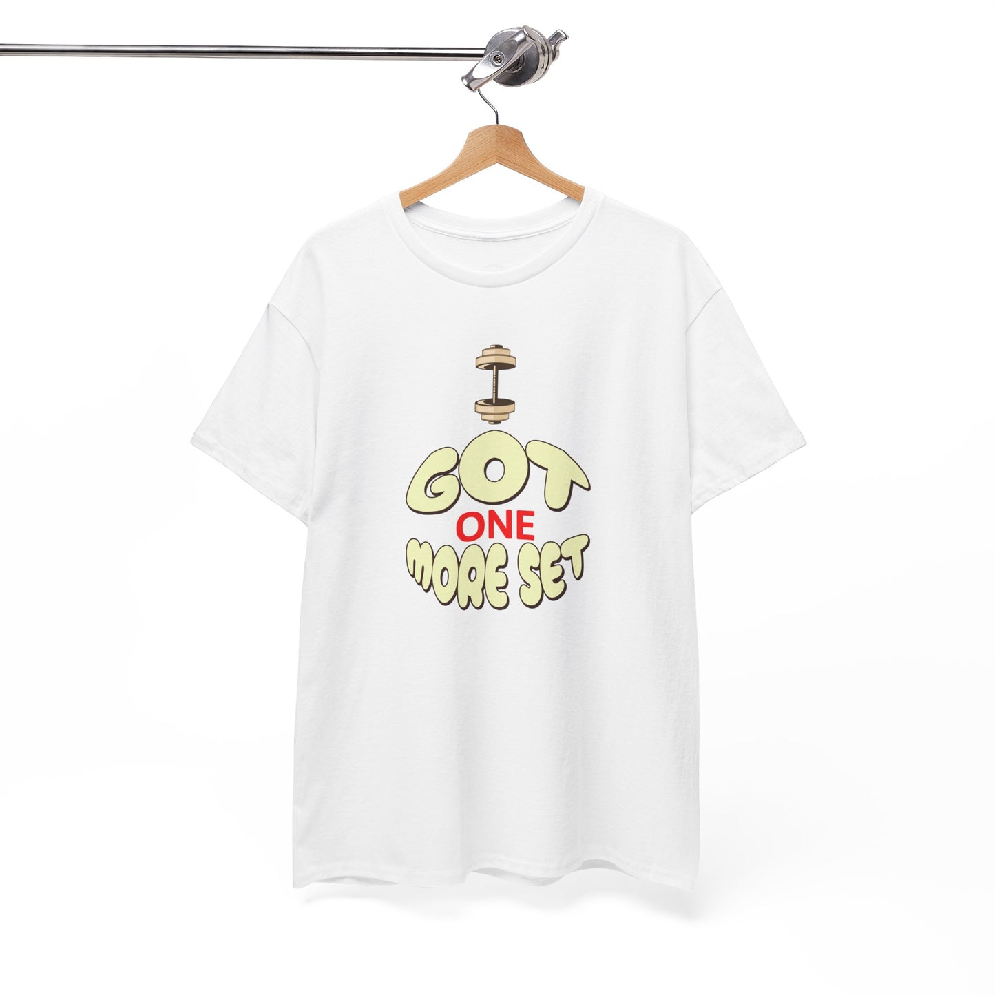 I Got One More Set t-shirt Perfect for Gym Lovers, Athletes, Workout Gift, Plus-Size Friendly, Casual Wear