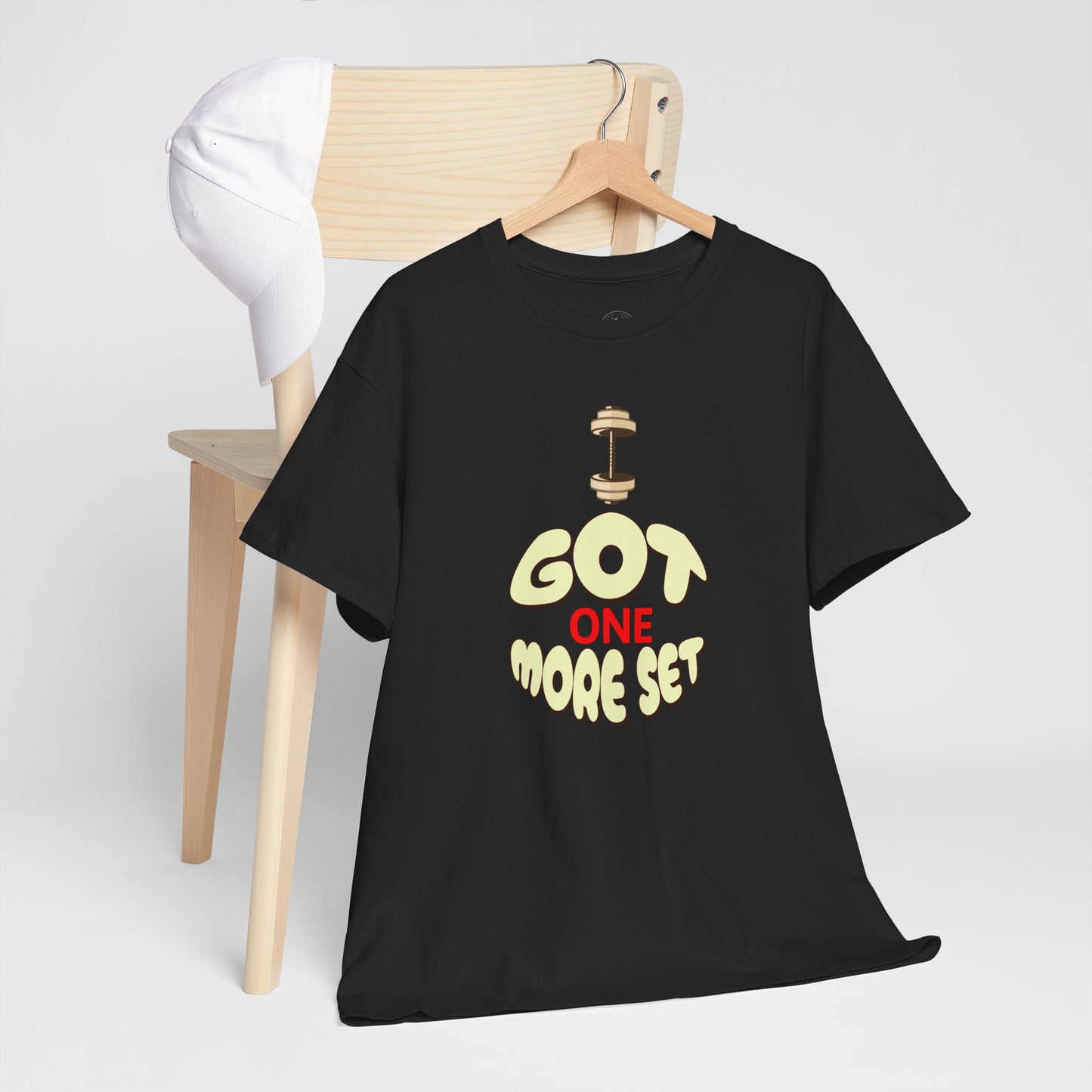 I Got One More Set t-shirt Perfect for Gym Lovers, Athletes, Workout Gift, Plus-Size Friendly, Casual Wear