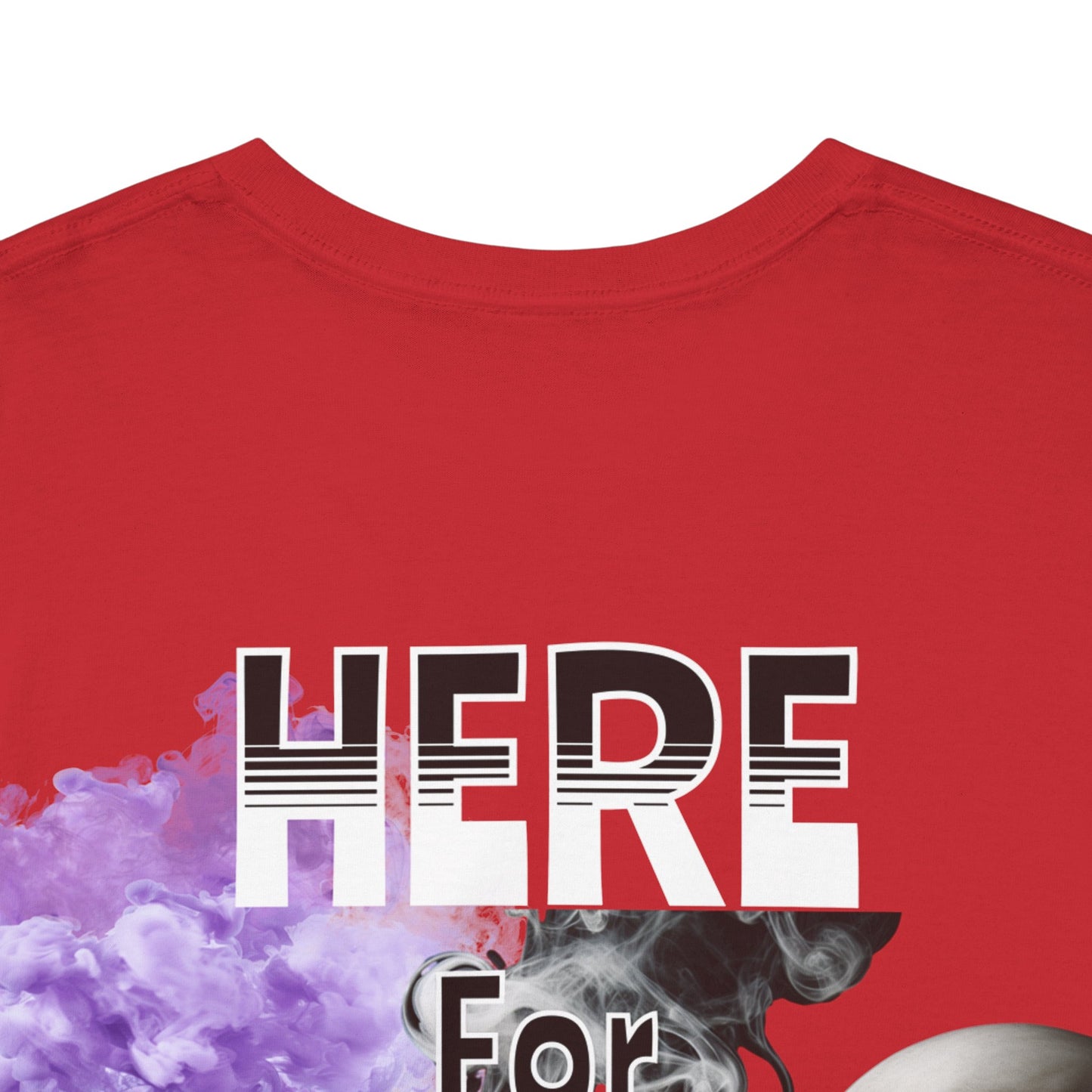 Skull Hookah Tee, Unisex Cotton T-Shirt, Here for the Hookah Graphic Shirt, Gift for Hookah Lovers
