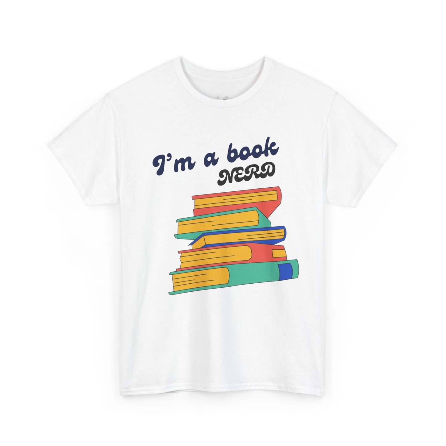 I'm a Book Nerd Unisex Heavy Cotton Tee, Perfect for Book Lovers, Reading Gifts, Nerdy Apparel, Casual Wear, book nerd shirt
