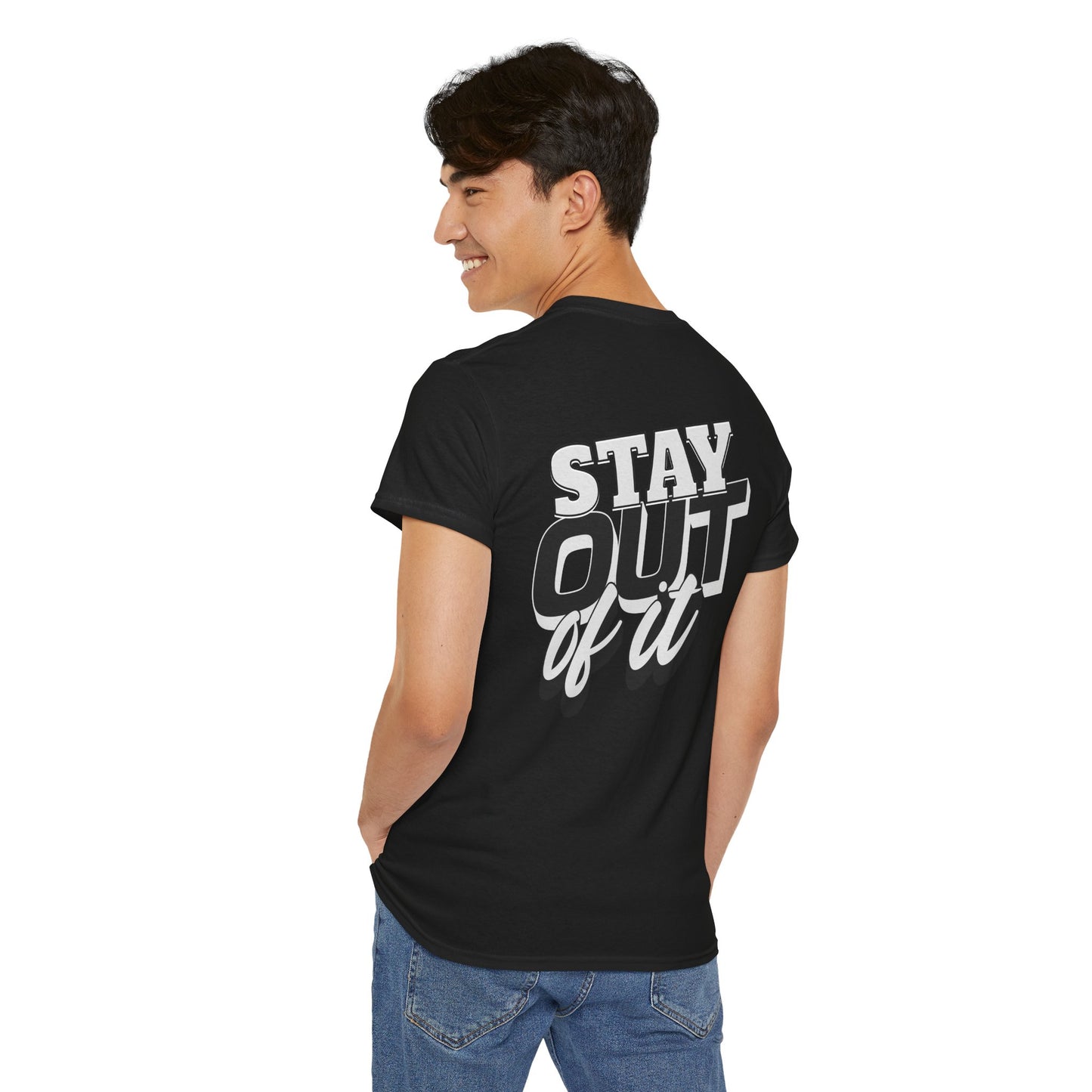 Stay Out of It Unisex Heavy Cotton Tee, Casual Wear, Gift for Friends, Street Style, Funny T-Shirt, Everyday Comfort
