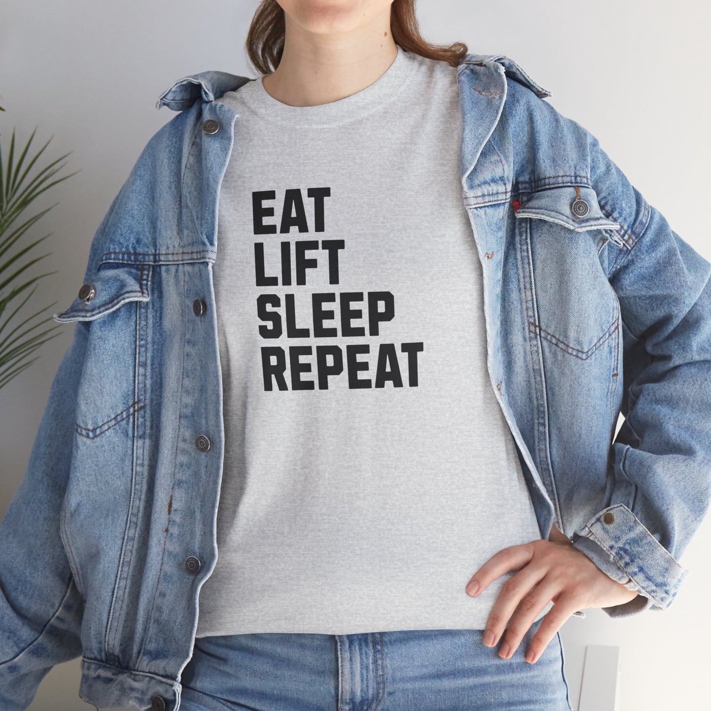 Eat Lift Sleep Repeat, Gym Shirt, Workout Tee, Fitness Apparel, Motivation Gift