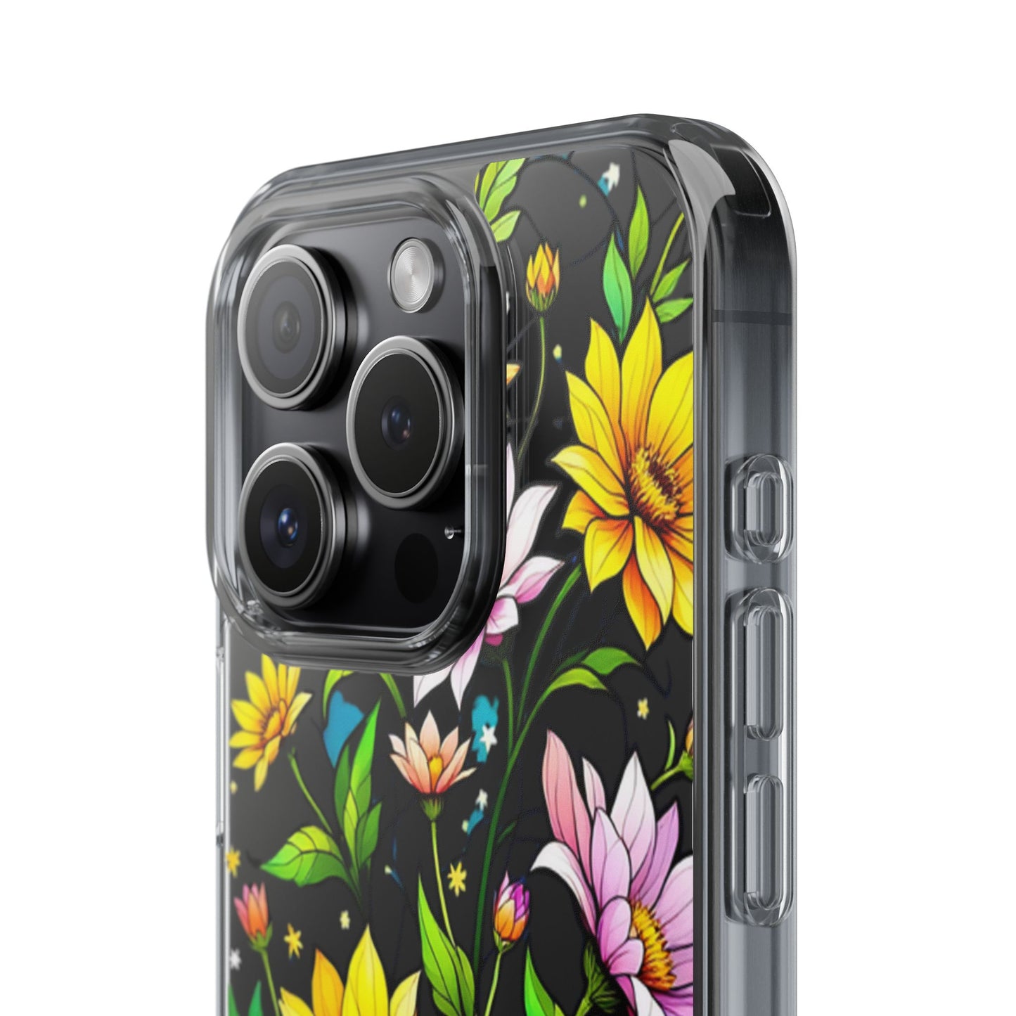 Cute flower phone case, clear phone case, iPhone phone case, Samsung phone case, phone case gift