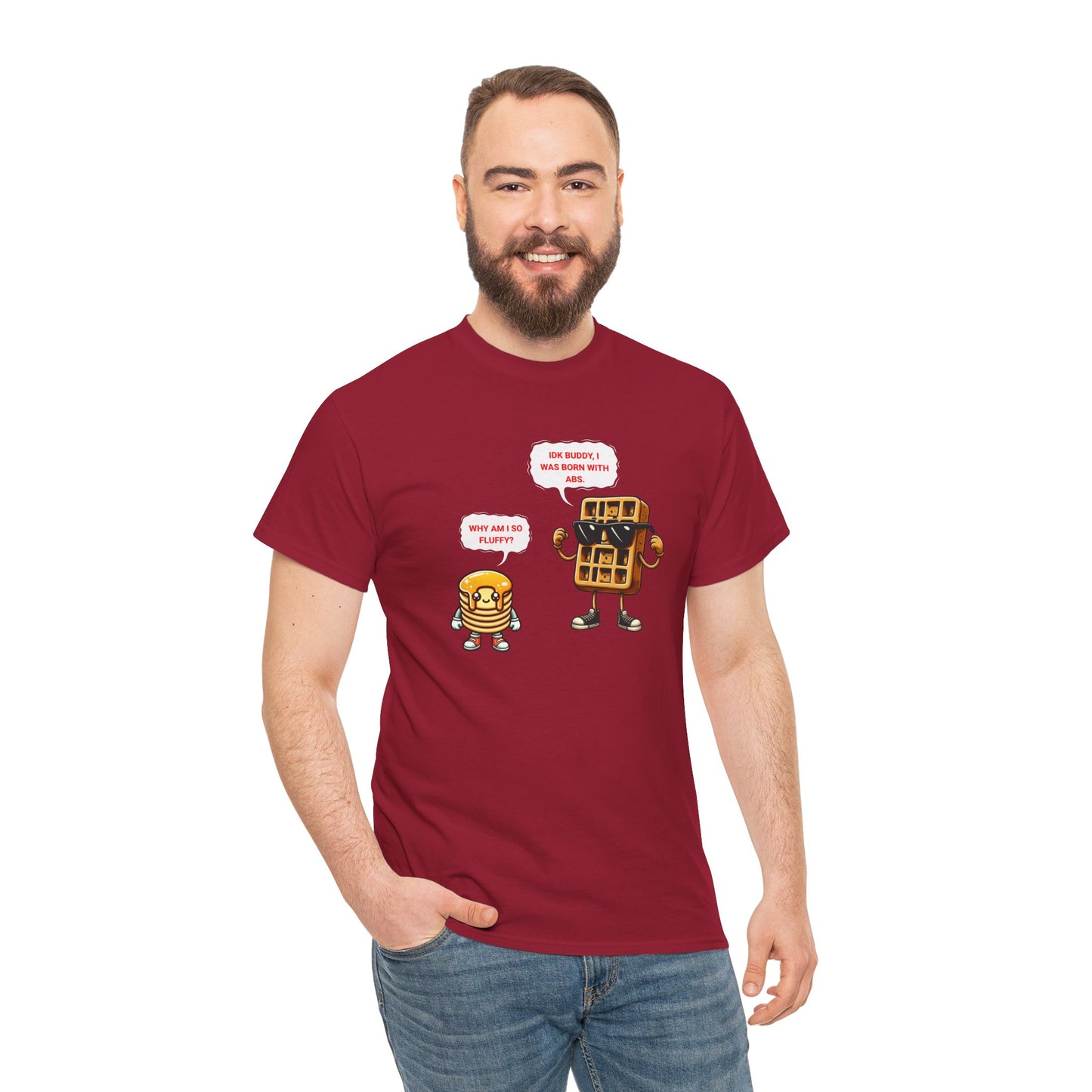 Funny breakfast waffle shirt waffle with abs shirt breakfast lovers shirt, waffle lovers shirt
