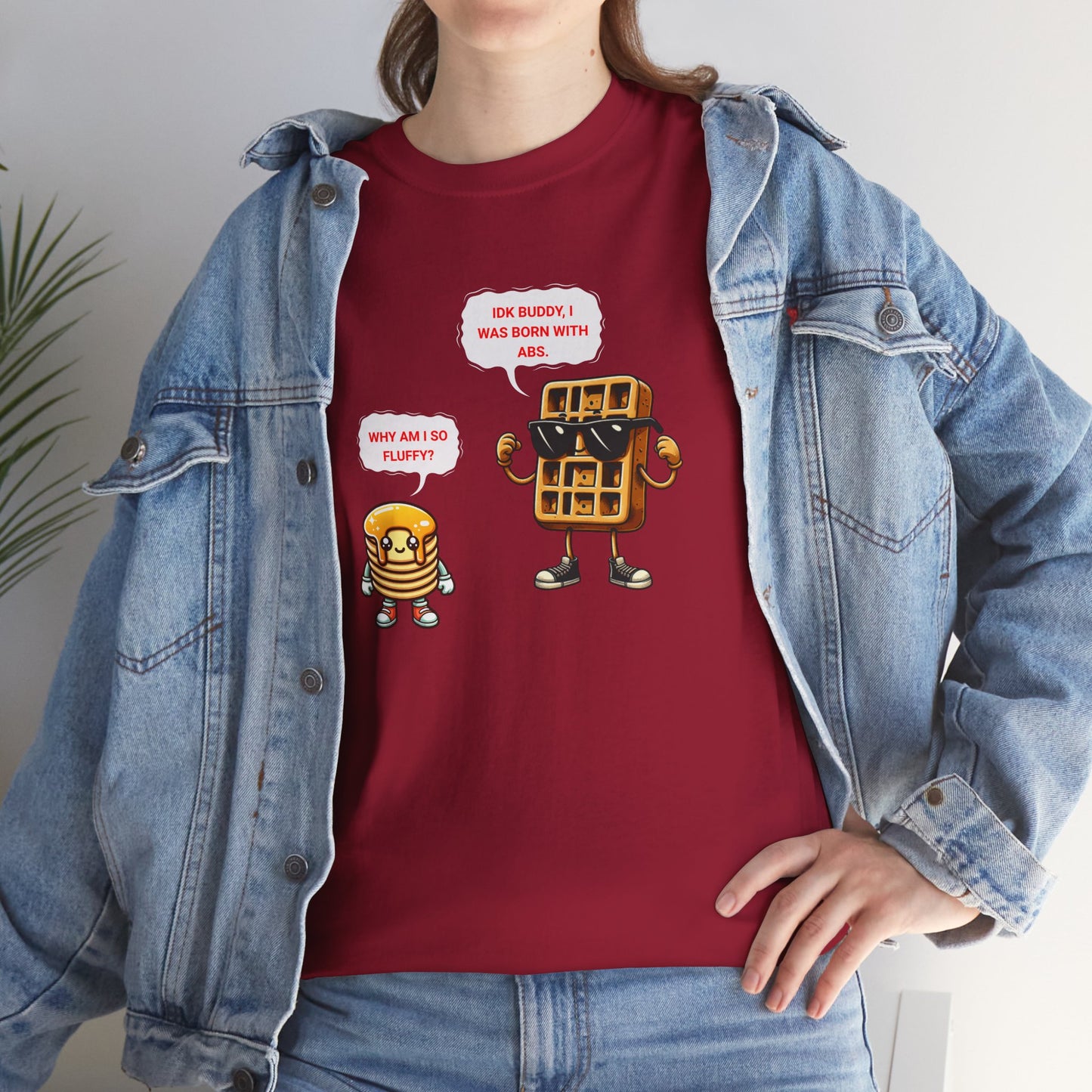 Funny breakfast waffle shirt waffle with abs shirt breakfast lovers shirt, waffle lovers shirt
