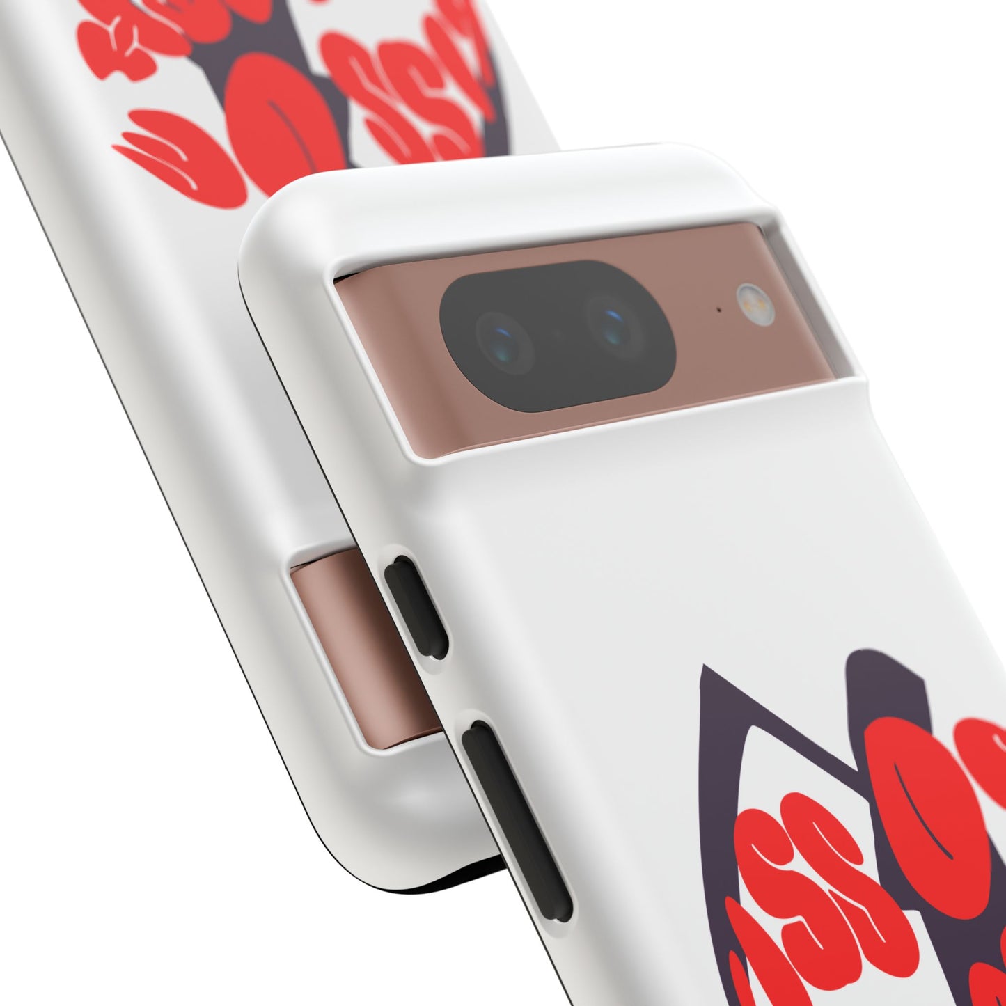 kiss Of Death iPhone Google Pixel Samsung Galaxy, cool design white phone case, iPhone phone Samsung galaxy Google pixel phone case