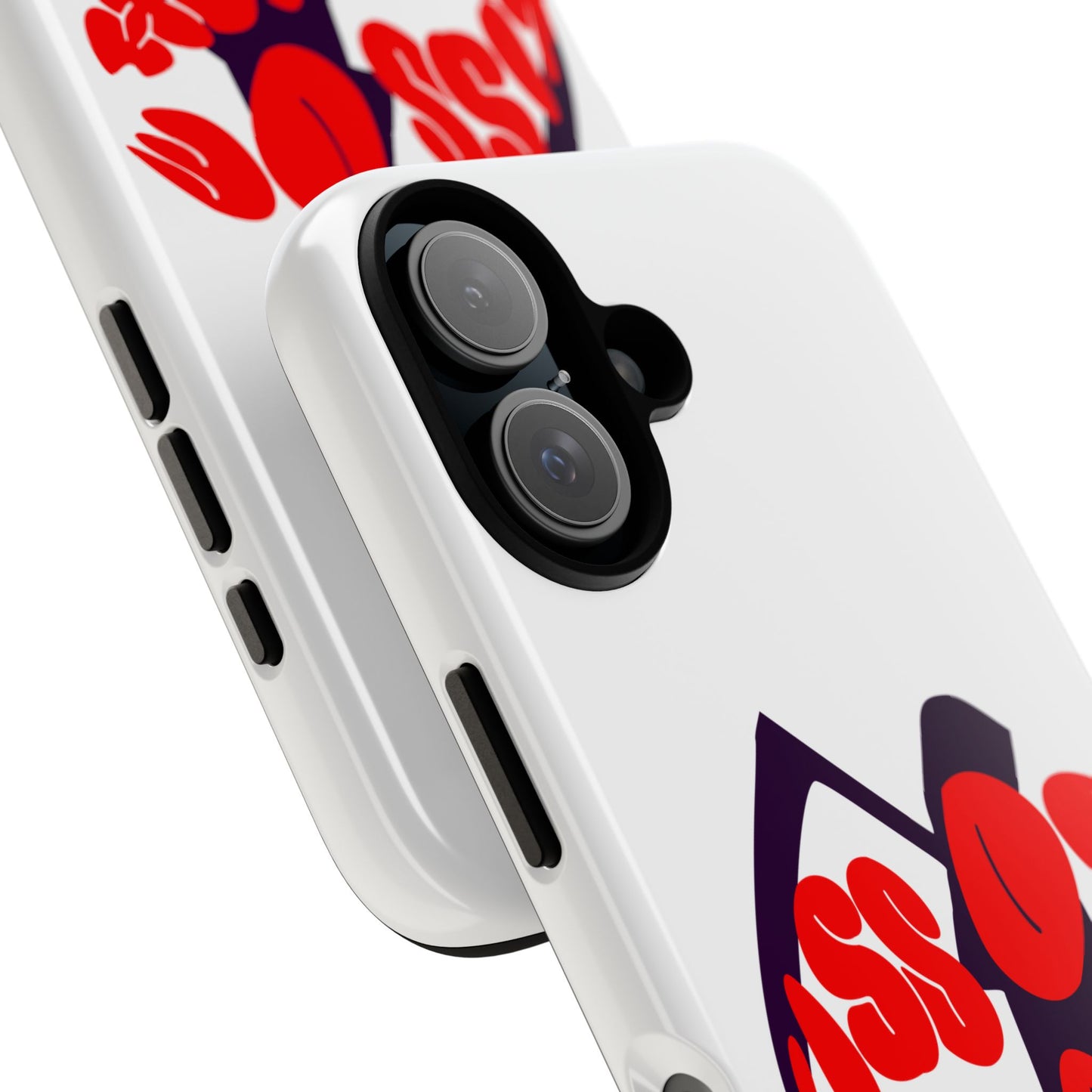 kiss Of Death iPhone Google Pixel Samsung Galaxy, cool design white phone case, iPhone phone Samsung galaxy Google pixel phone case