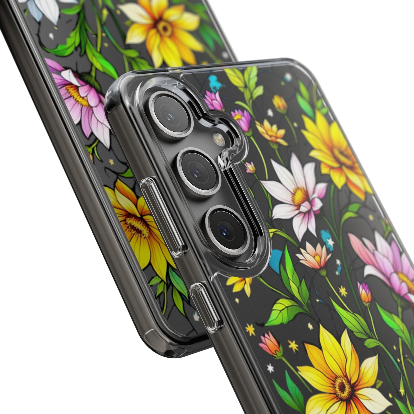 Cute flower phone case, clear phone case, iPhone phone case, Samsung phone case, phone case gift