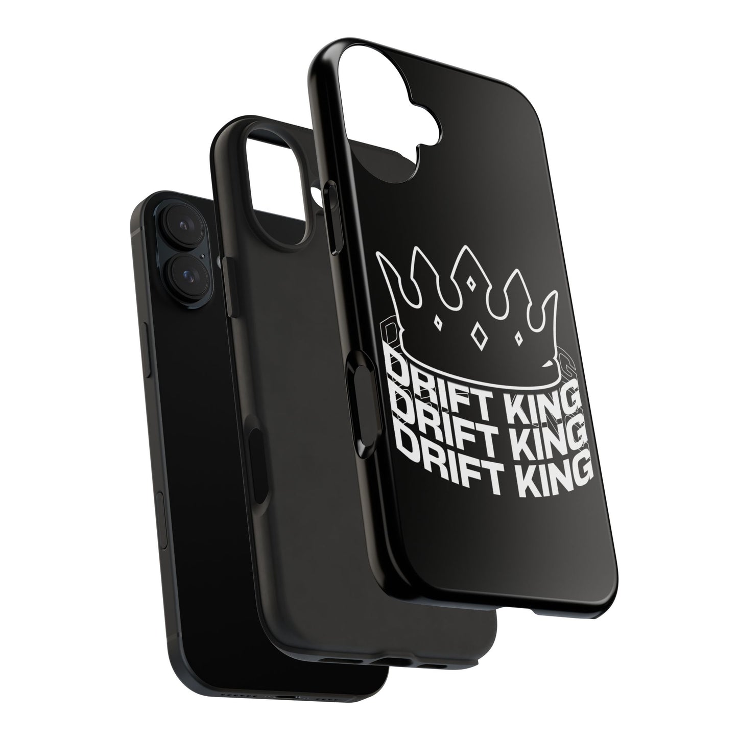 Drift King crown iPhone phone case | Tough Phone Case, racing typography iphone compatible