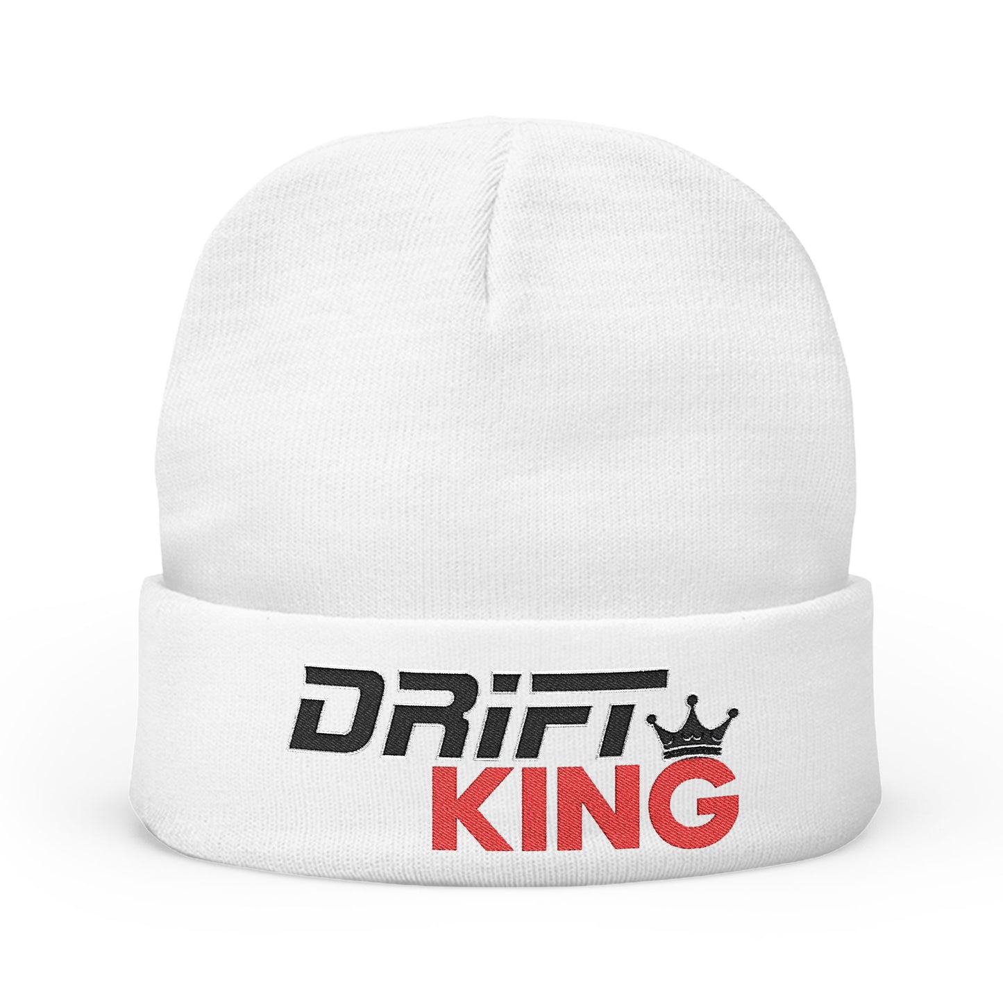 Drift King Embroidered Knit Beanie | Stylish Winter Hat | Perfect for Car Enthusiasts, Casual Wear, Gifts, Outdoor Events