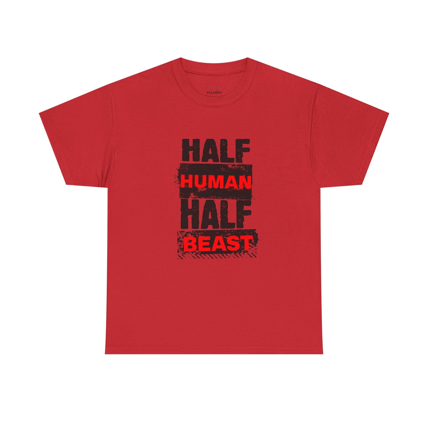 Half Human Half Beast shirt, Unisex Graphic T-Shirt, gym shirt, Unique Gift, fitness apperal, Statement Apparel
