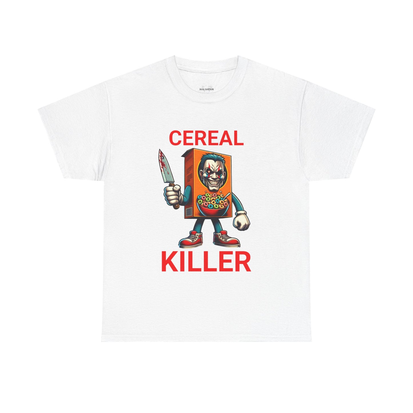 Cereal Killer Tee - Funny Unisex Cotton T-Shirt, Perfect for Halloween, Gift for Foodies, Quirky Humor Shirt