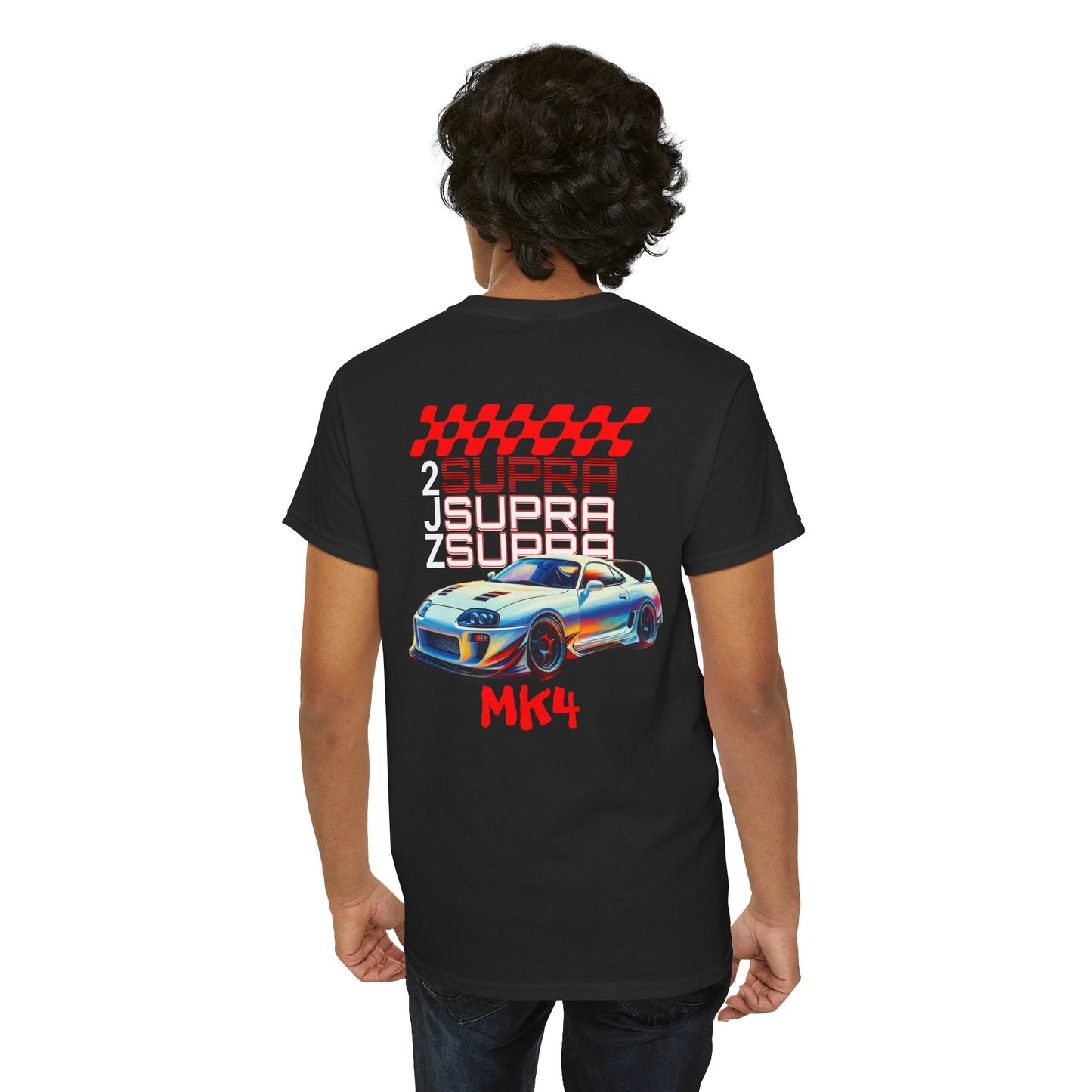 2JZ Supra MK4 Unisex Heavy Cotton Tee - Perfect T-Shirt for Car Enthusiasts, Gift for Birthdays, Car Shows, Everyday Wear