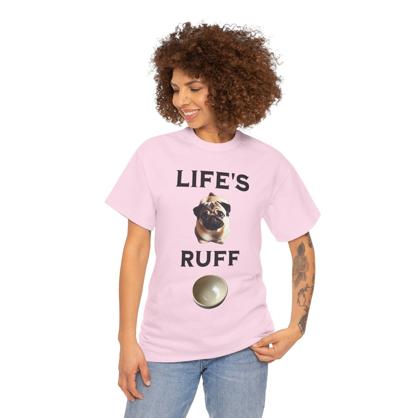 Life is Ruff Funny Shirt, Funny Dog Lover Shirt, Gifts for Pet Owners, Casual Wear, Dog-Themed Apparel, Birthday Gift