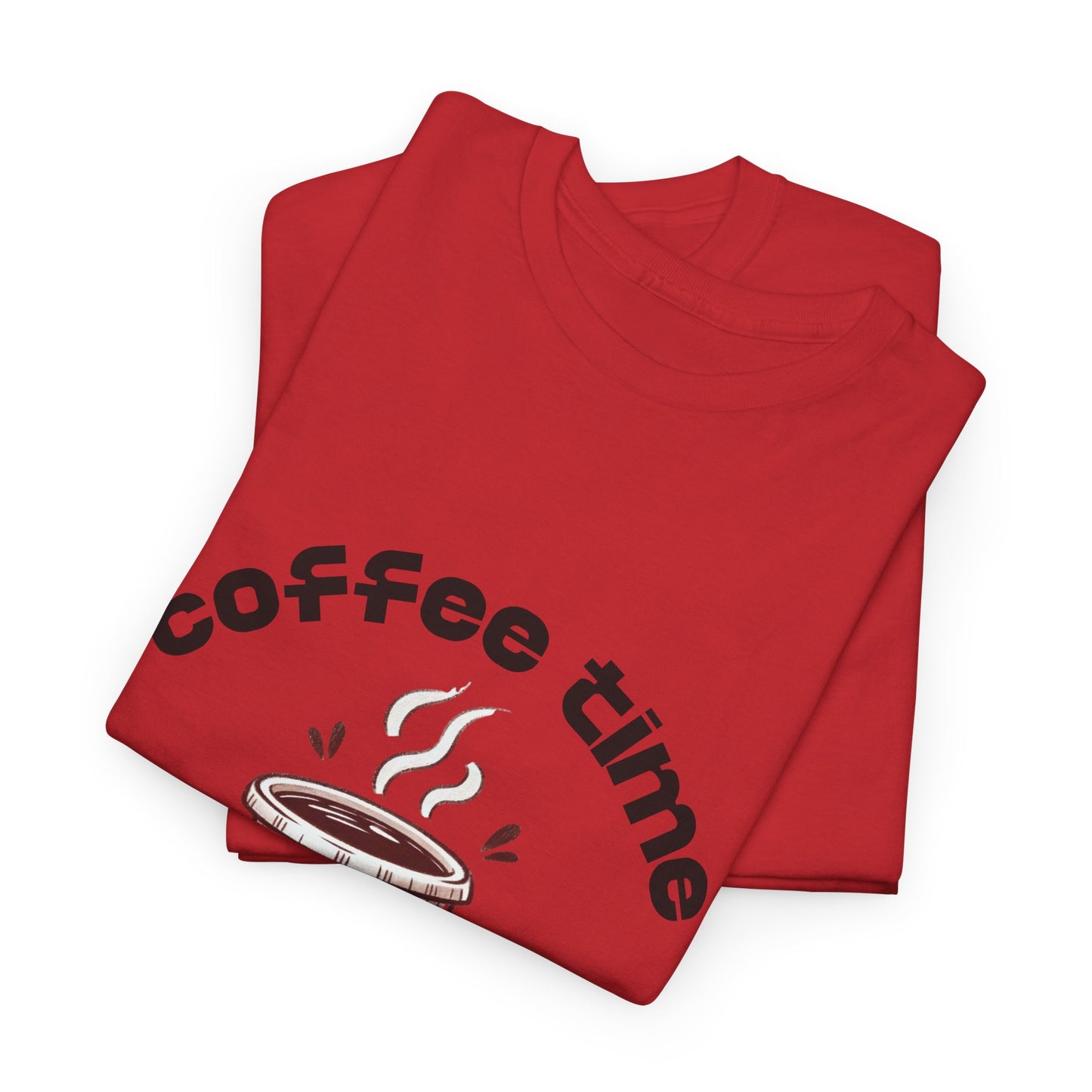 Coffee time anytime T-shirt, Unisex Cotton Shirt, Cute Coffee Lover Gift, Casual Outfit, Daily Reminder T-Shirt