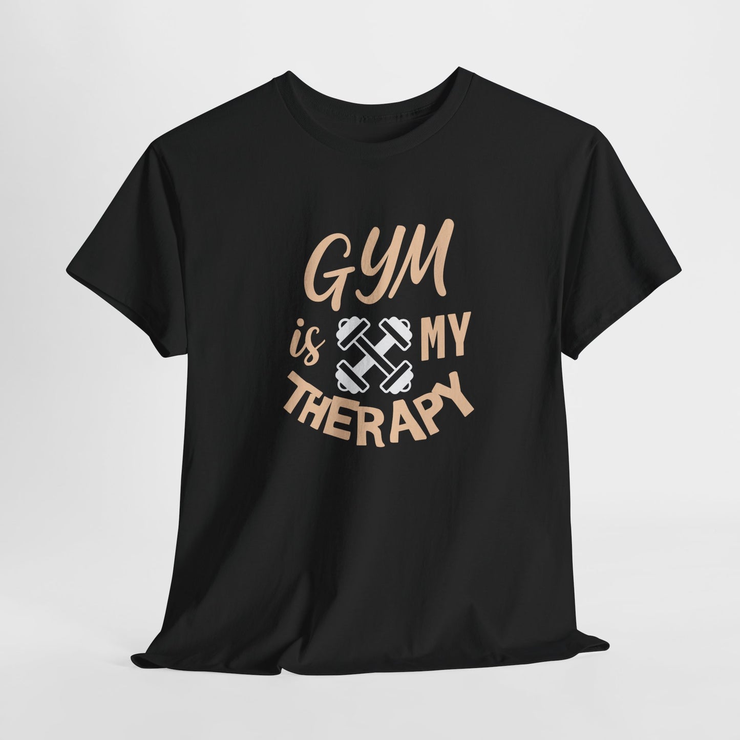 Gym Therapy Tee - Unisex Heavy Cotton T-Shirt, Fitness Apparel, Workout Gift, Motivational Shirt, Gym Lover Clothing