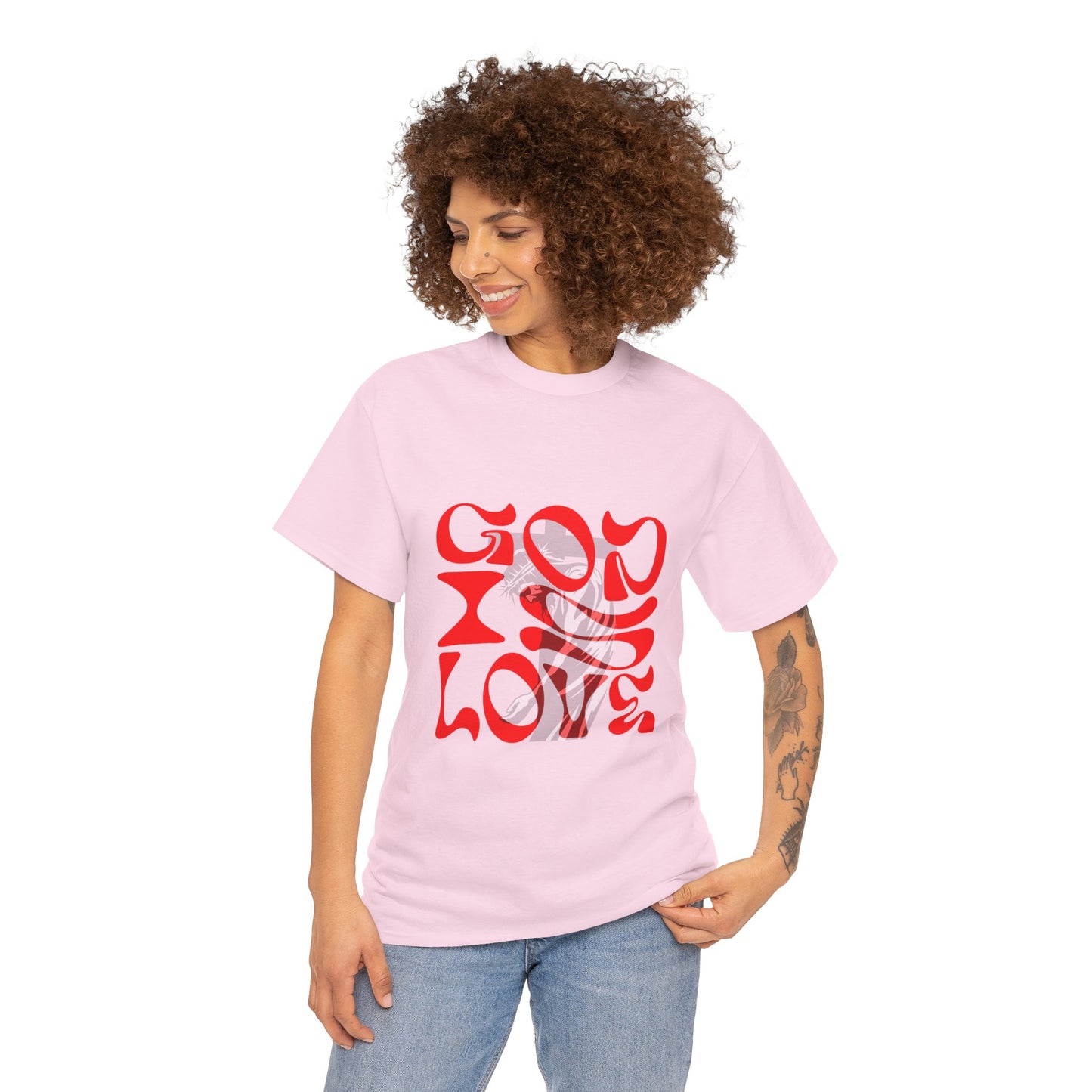 God is Love t-shirt, Christian T-shirt, face T-shirt