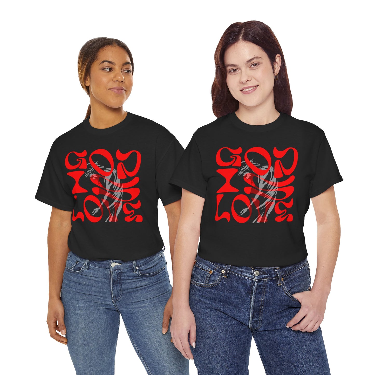 God is Love t-shirt, Christian T-shirt, face T-shirt
