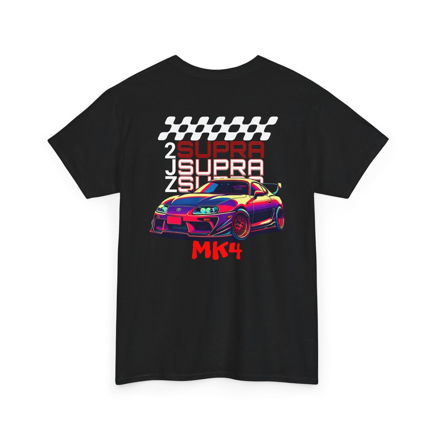 2JZ Supra MK4 Unisex Heavy Cotton Tee - Perfect T-Shirt for Car Enthusiasts, Gift for Birthdays, Car Shows, Everyday Wear
