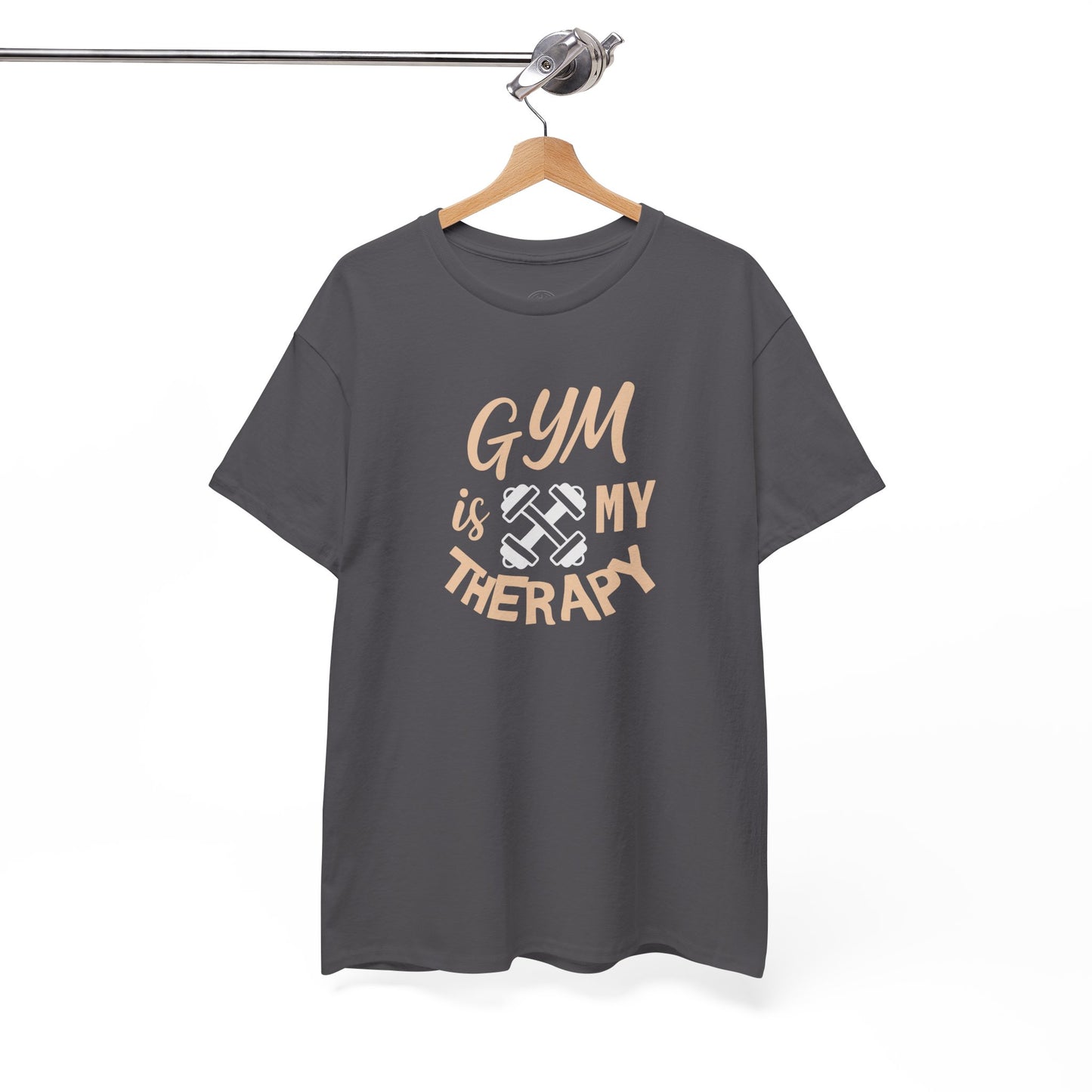 Gym Therapy Tee - Unisex Heavy Cotton T-Shirt, Fitness Apparel, Workout Gift, Motivational Shirt, Gym Lover Clothing