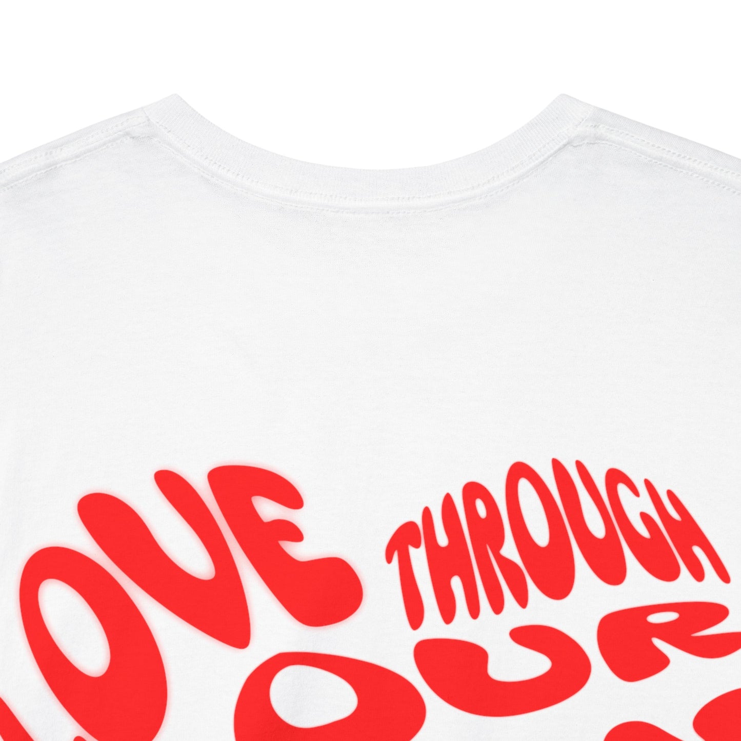 Love Through Your Pain Unisex Heavy Cotton Tee, Casual Wear, Gift for Support, Motivational Shirt, Heartfelt message Tee